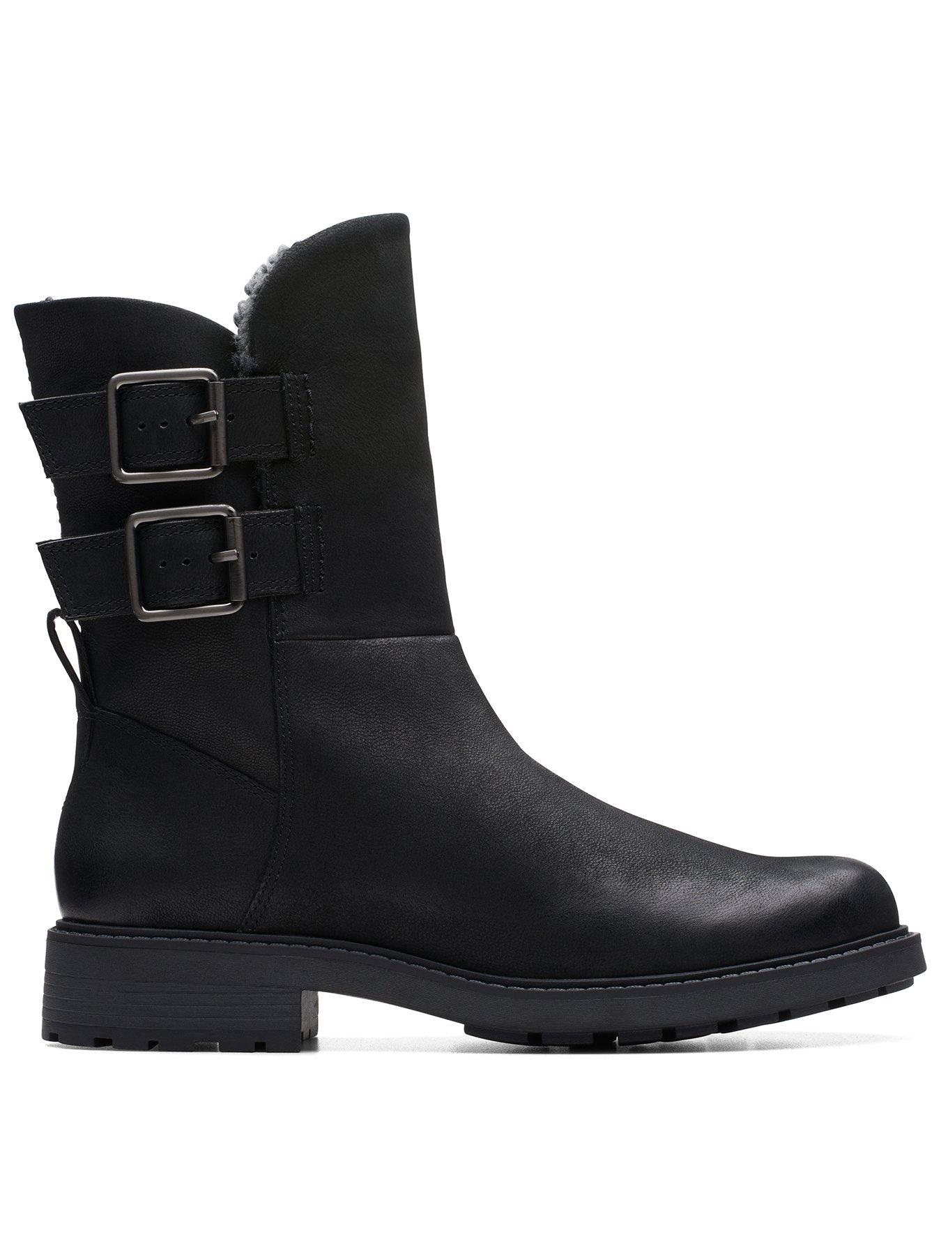 Barbour Designer Black Buckle Lace Up Ankle Boots