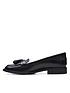  image of clarks-camzinangelica-wide-fit-shoes-black-leather