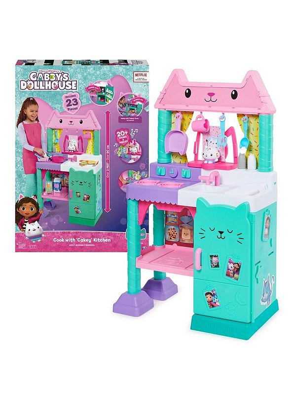 Image 1 of 7 of Gabby's Dollhouse Cakey Role Play Kitchen