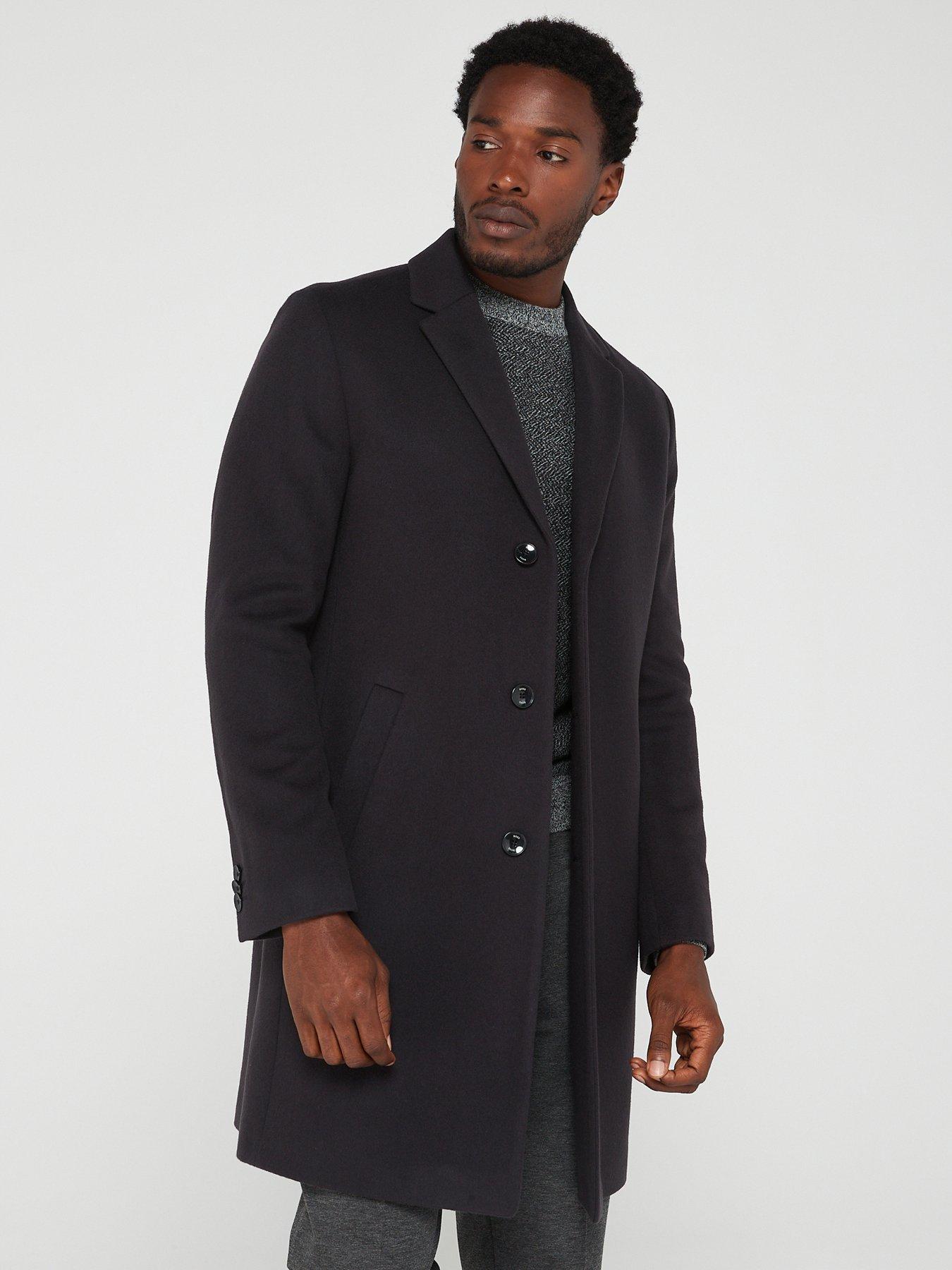 H hyde c 224 Overcoat Dark Blue