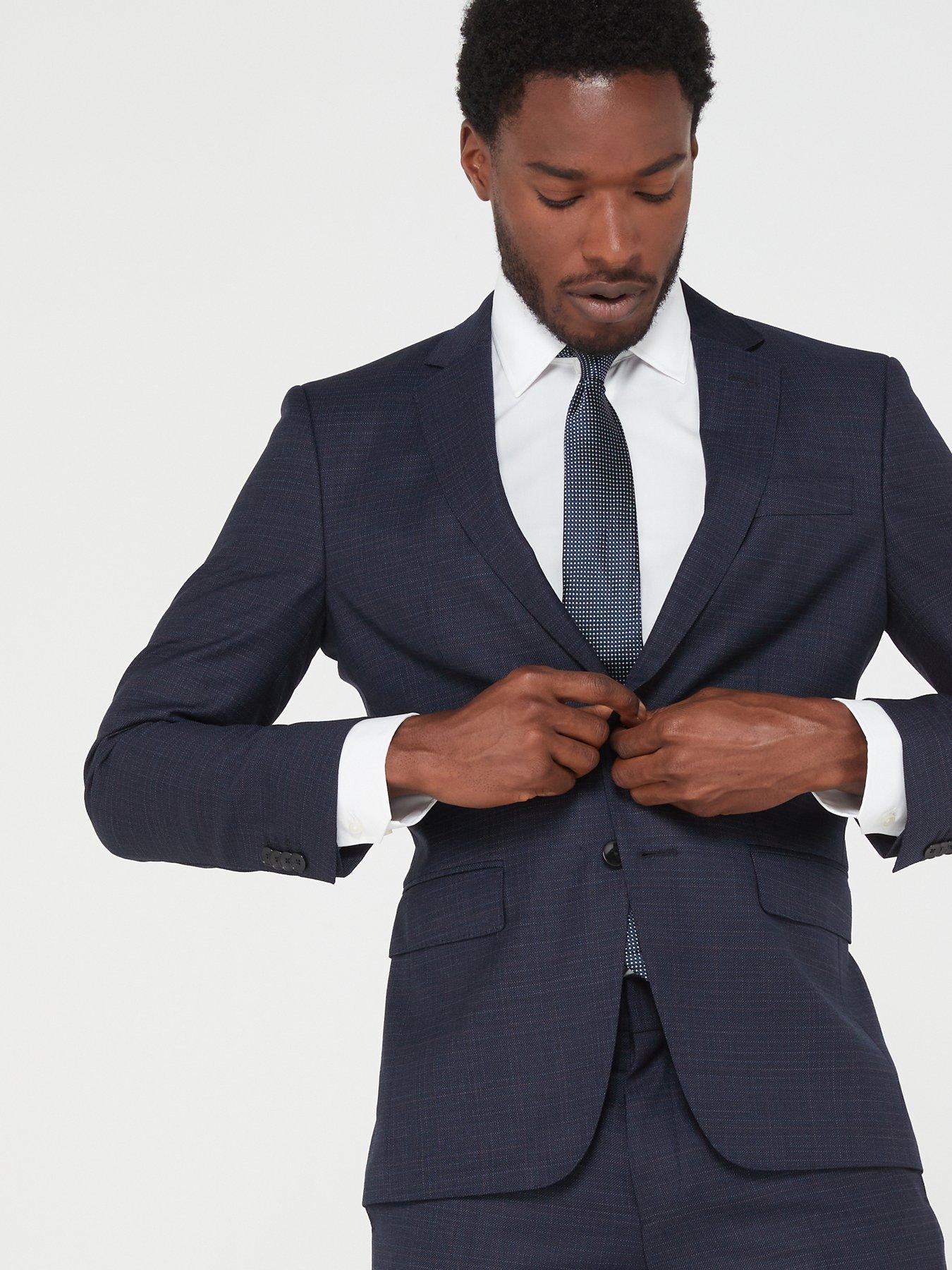 Image 5 of 5 of BOSS 2 Piece Slim Fit Suit - Dark Blue