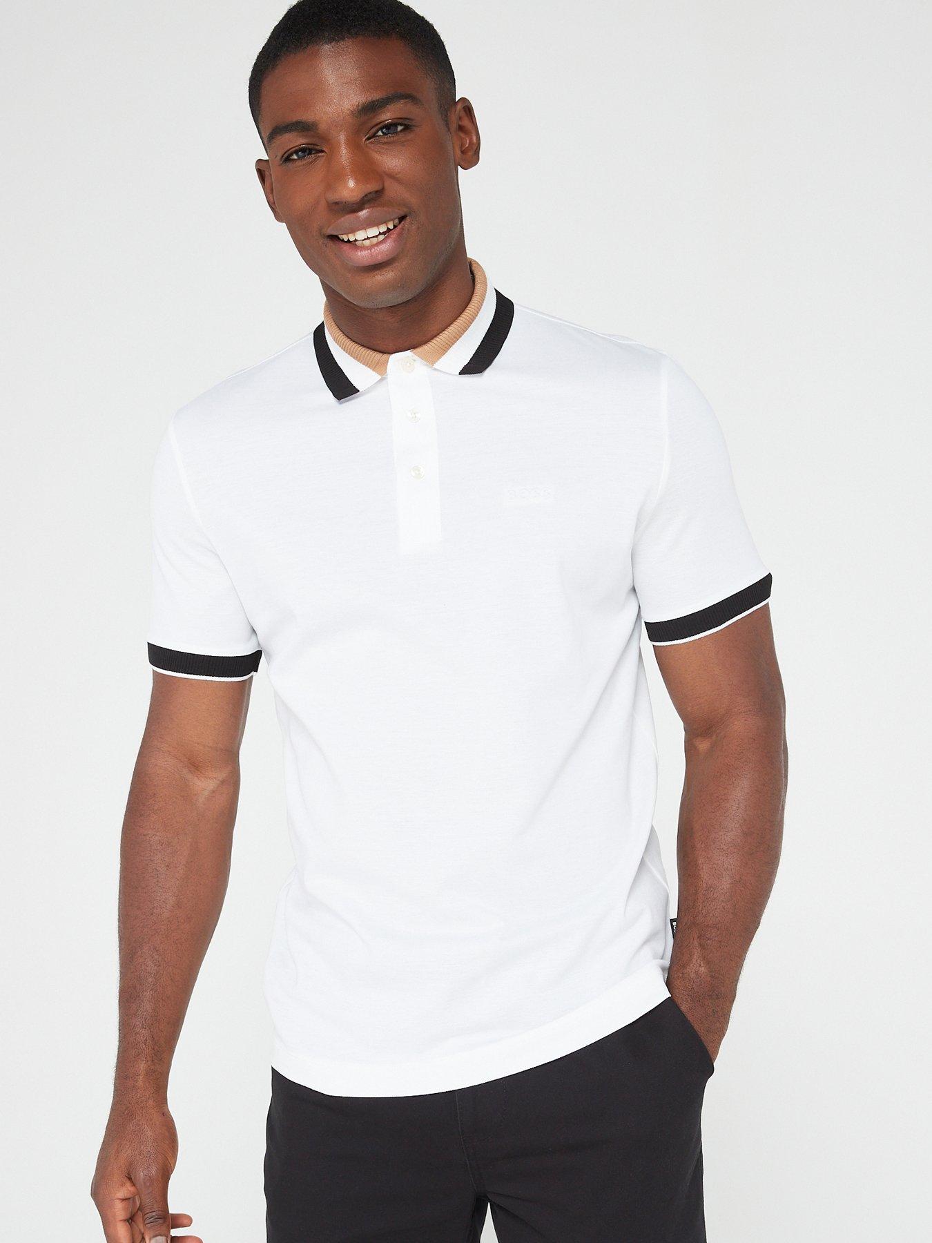 boss white polo shirt