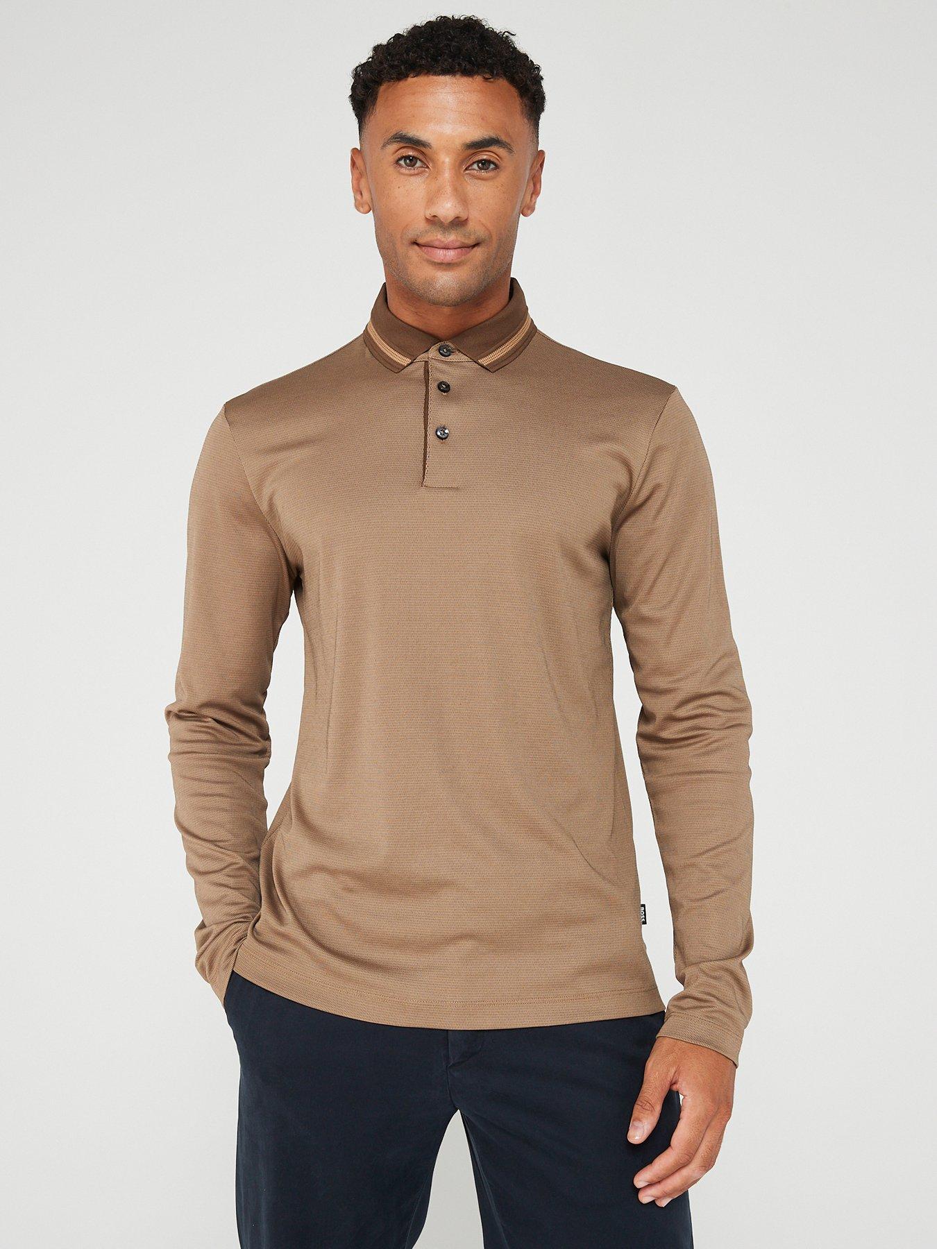 boss-pleins-23-slim-fit-polo-shirt-dark-khaki