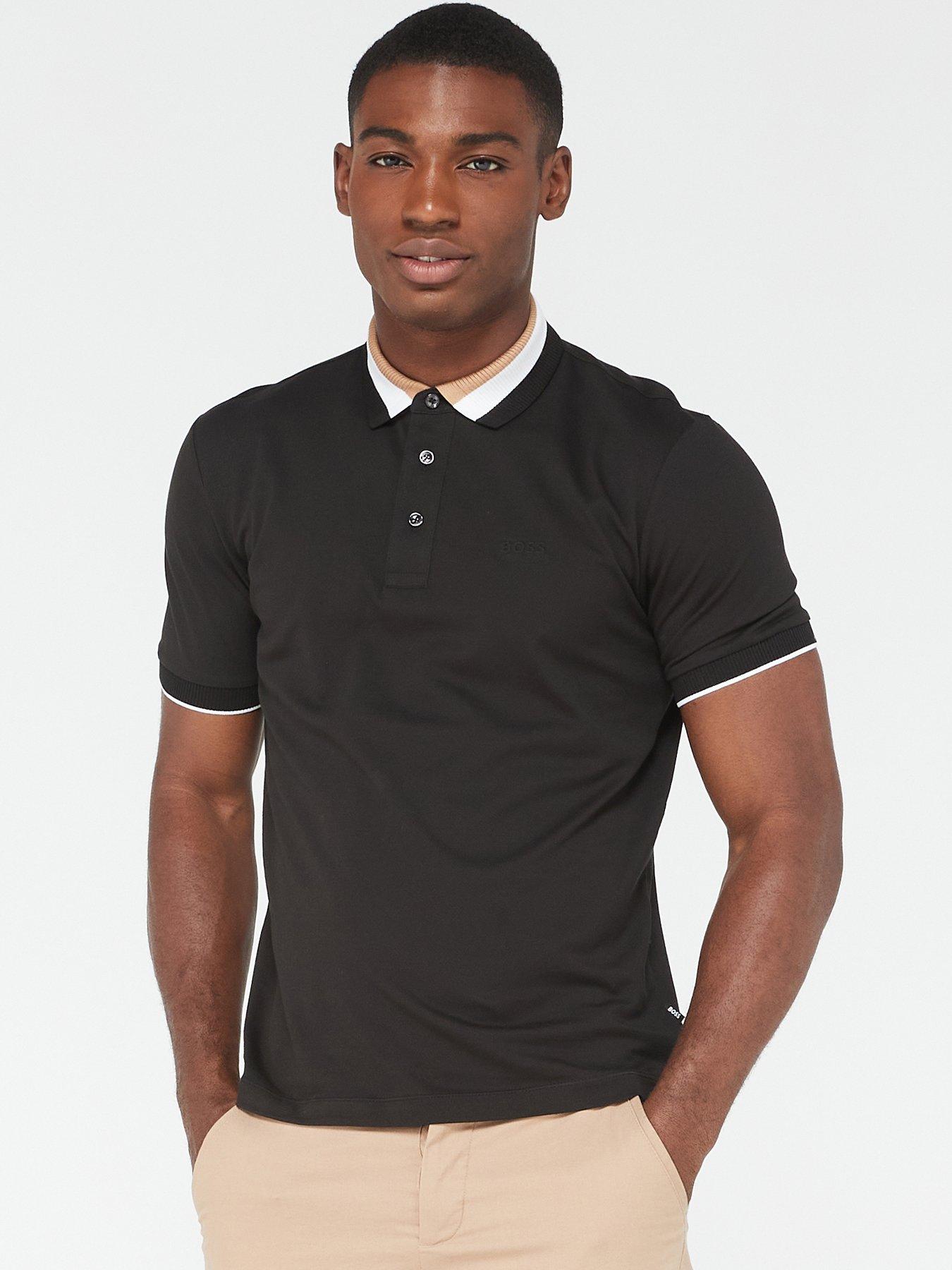 Boss polo shirt outlet black