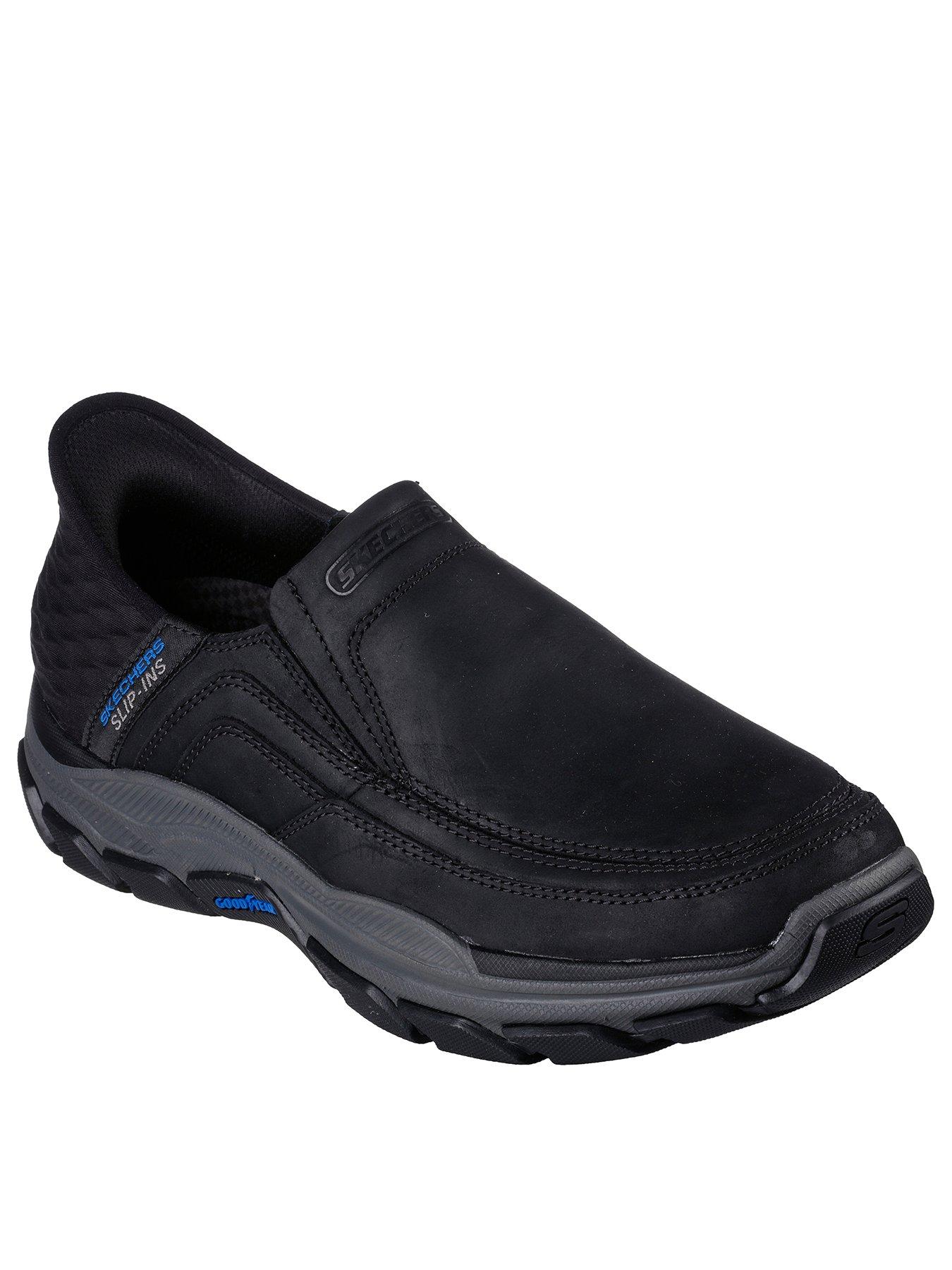 Skechers Respected Elgin Moc Toe Leather Slip-in Shoes | very.co.uk