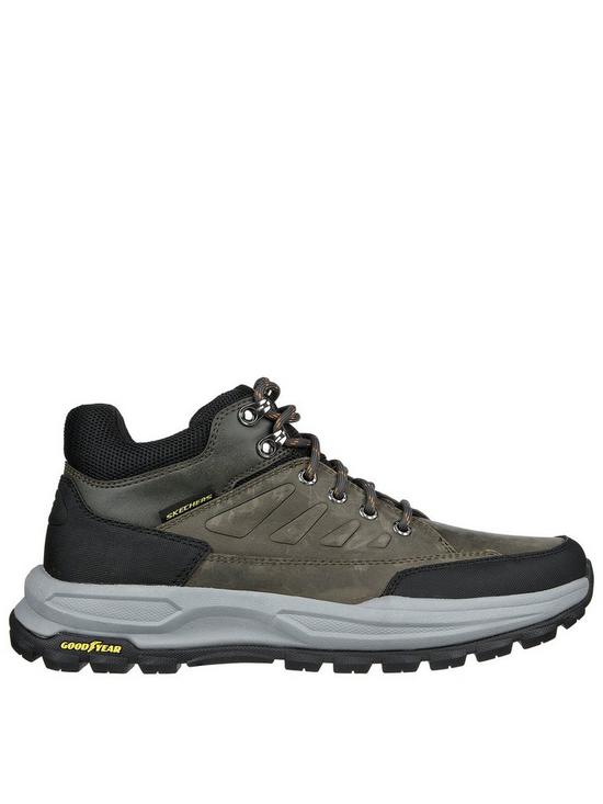 front image of skechers-zeller-low-mid-lace-up-boot