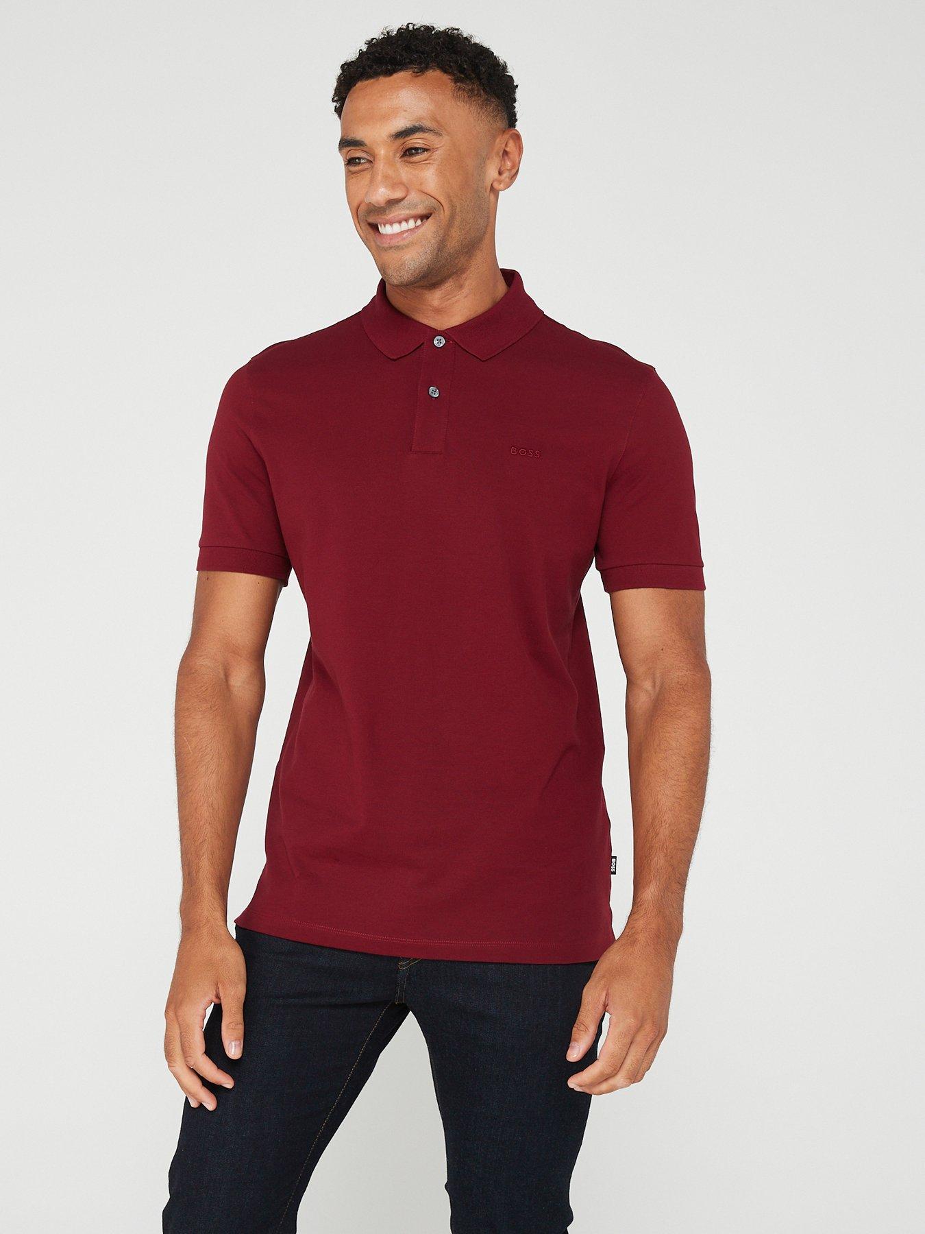 Polo shirts hotsell for men red