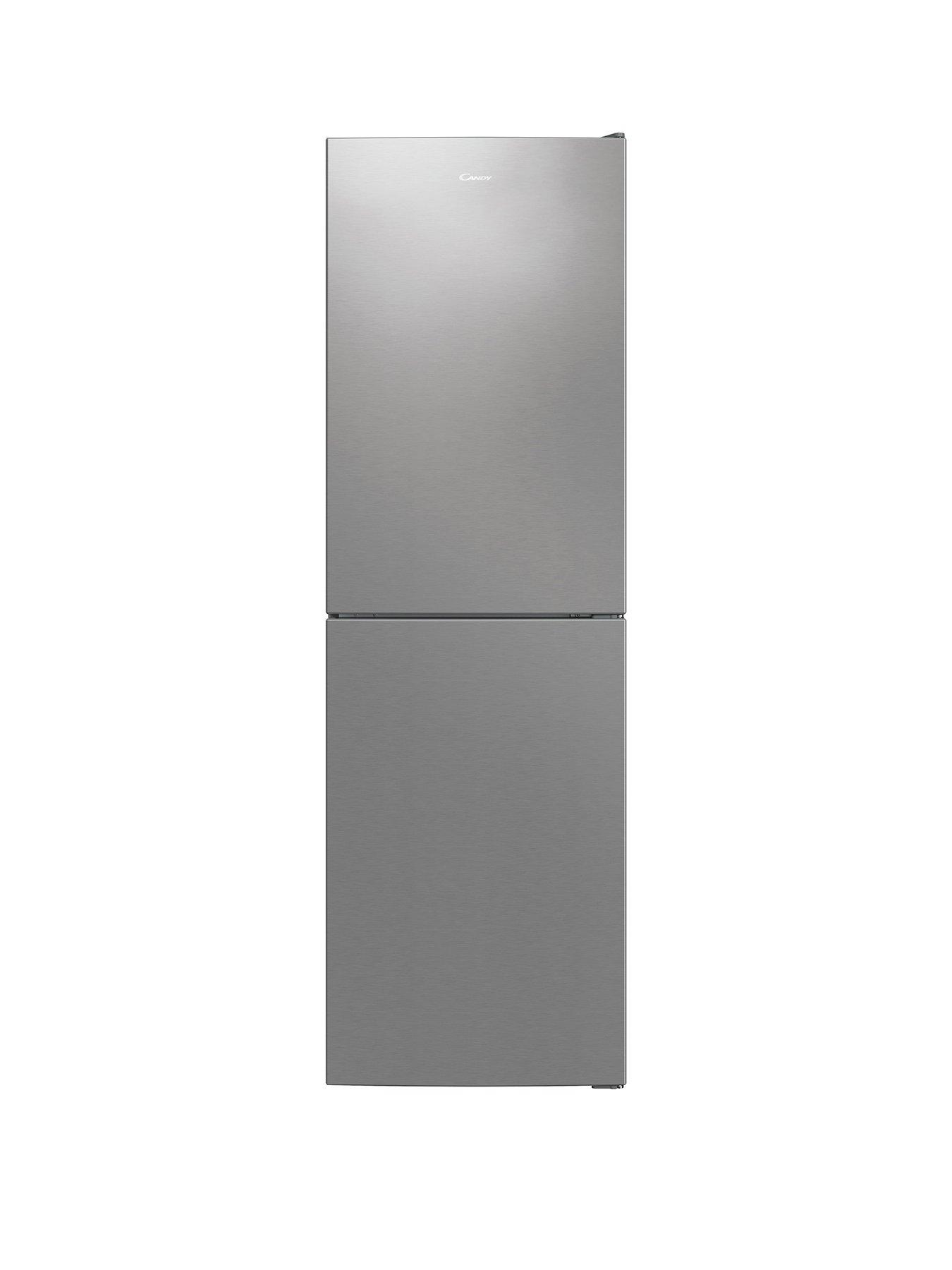 Product photograph of Candy Cct3l517fsk Low Frost Freestanding Fridge Freezer - Silver from very.co.uk