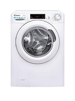 Product photograph of Candy Smart Csw 4106te 1-80 10 6kg Wash Dry 1400 Rpm Freestanding Washer Dryer - White from very.co.uk