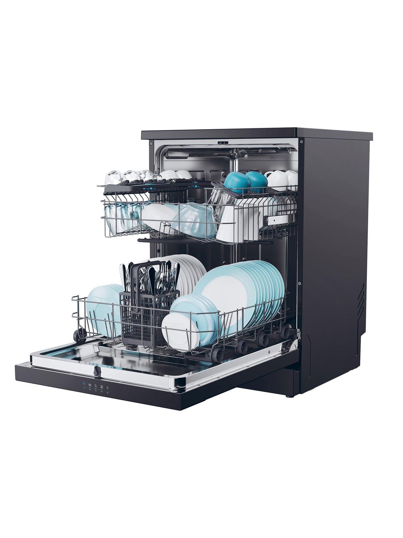 Image 2 of 7 of Candy CF3E9L0B-80 13 place full&nbsp;size Freestanding Dishwasher with&nbsp;WIFI -&nbsp;Black