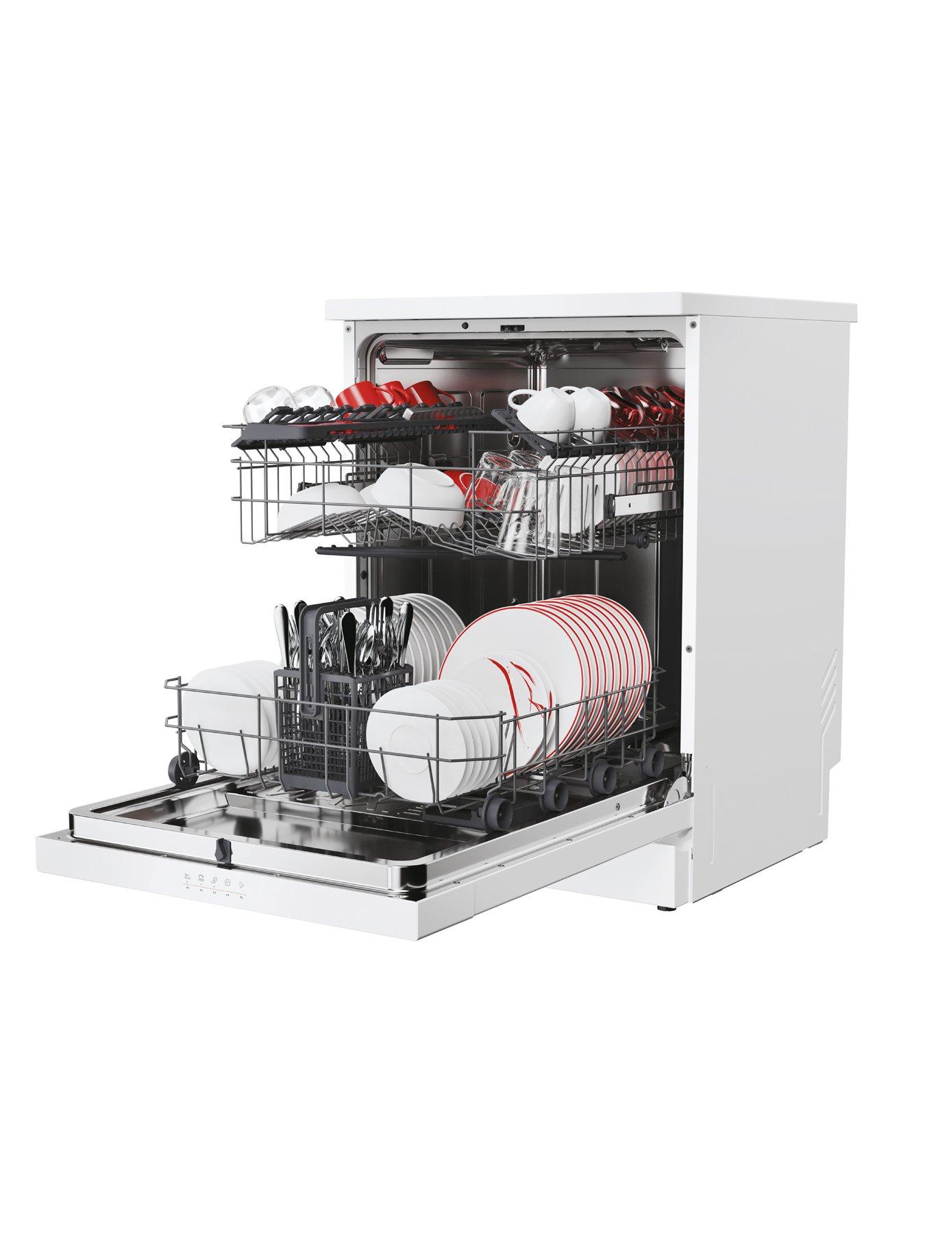 Image 2 of 7 of Hoover HF 3C7L0W-80 13 place full&nbsp;size Freestanding Dishwasher with&nbsp;WIFI -&nbsp;White