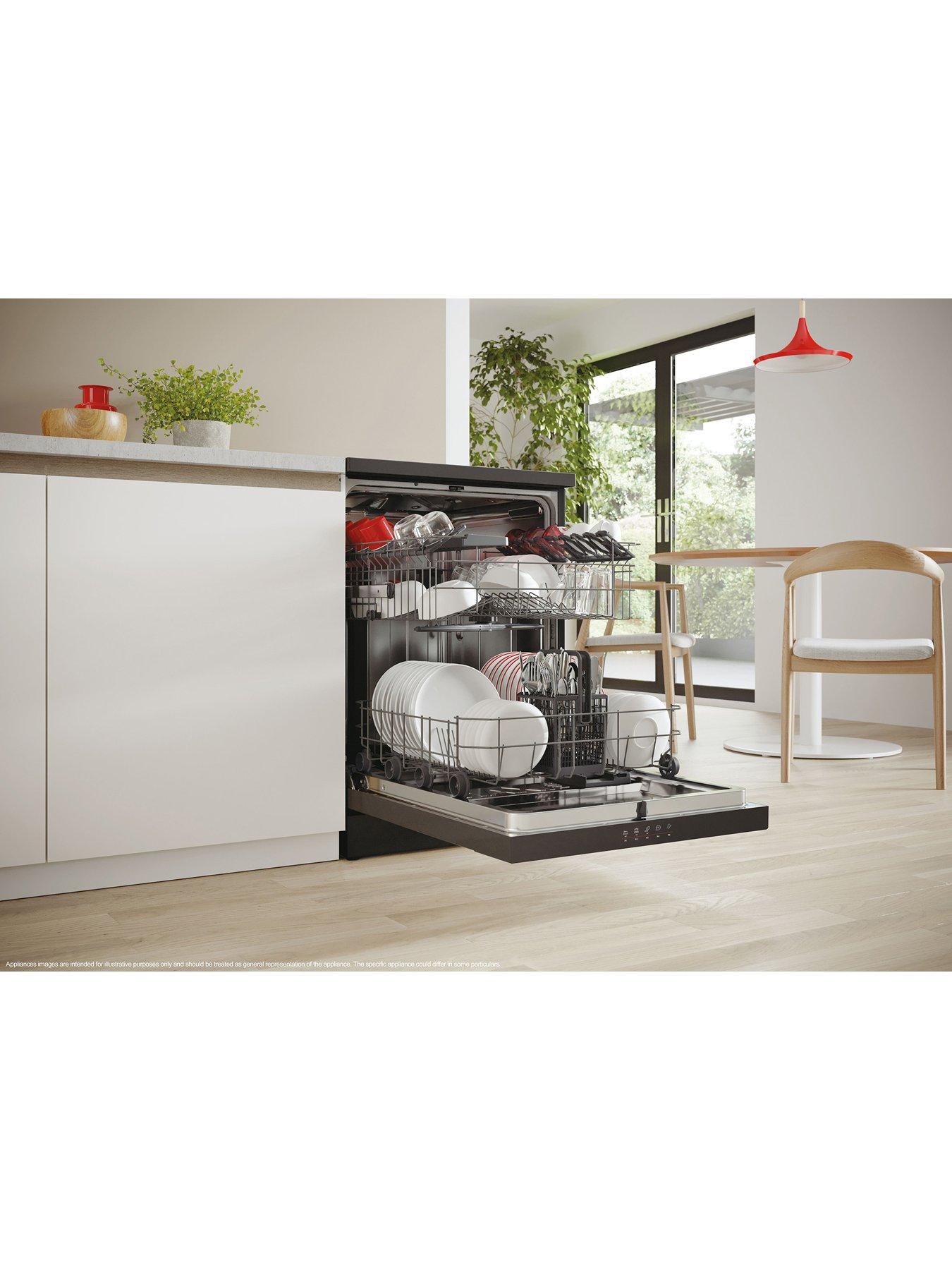 Image 6 of 7 of Hoover HF 3C7L0B-80 13 place full&nbsp;size Freestanding Dishwasher&nbsp;with&nbsp;WIFI -&nbsp;Black