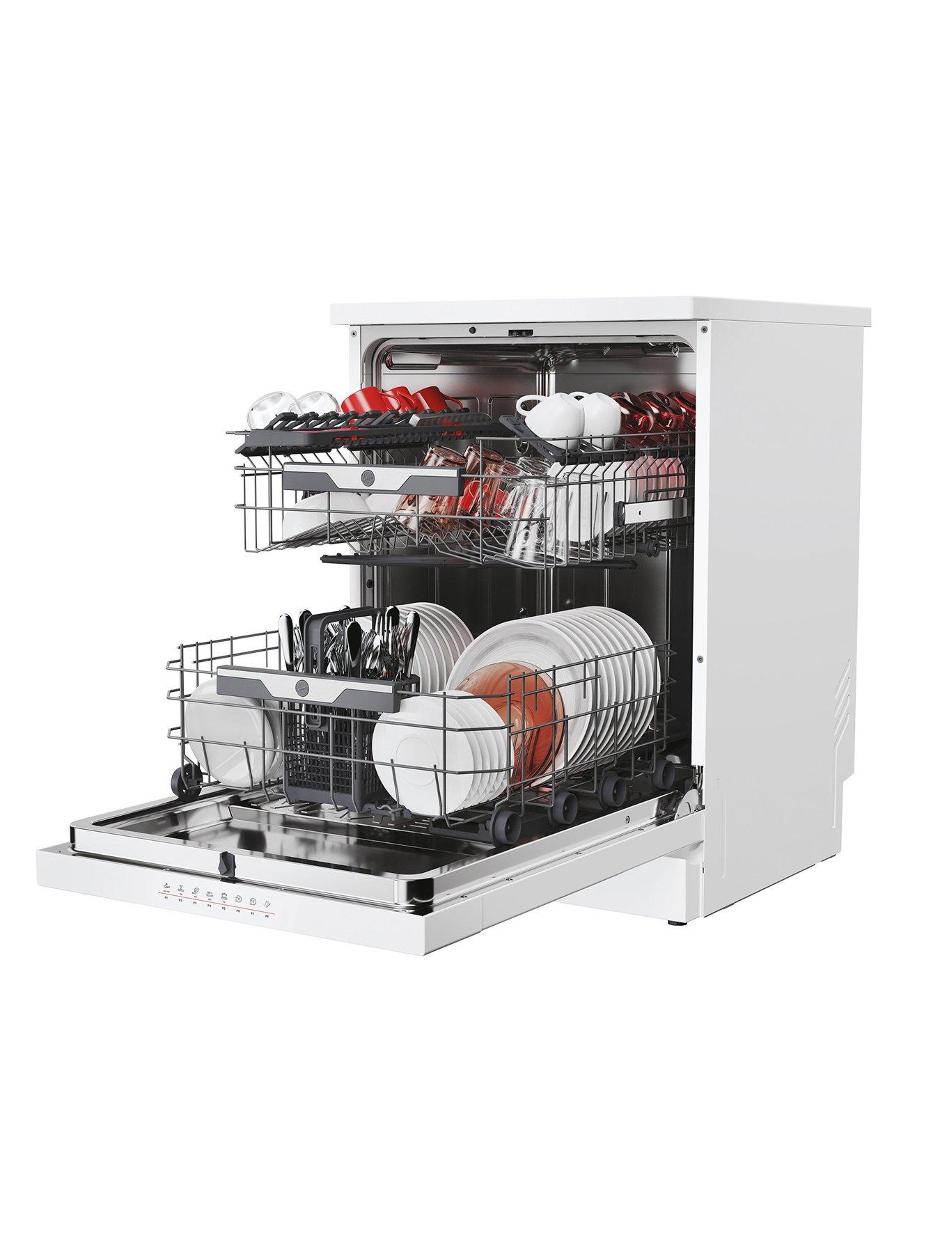 Image 2 of 7 of Hoover HF 5C7F0W-80 15 place full&nbsp;size Freestanding Dishwasher with&nbsp;WIFI -&nbsp;White
