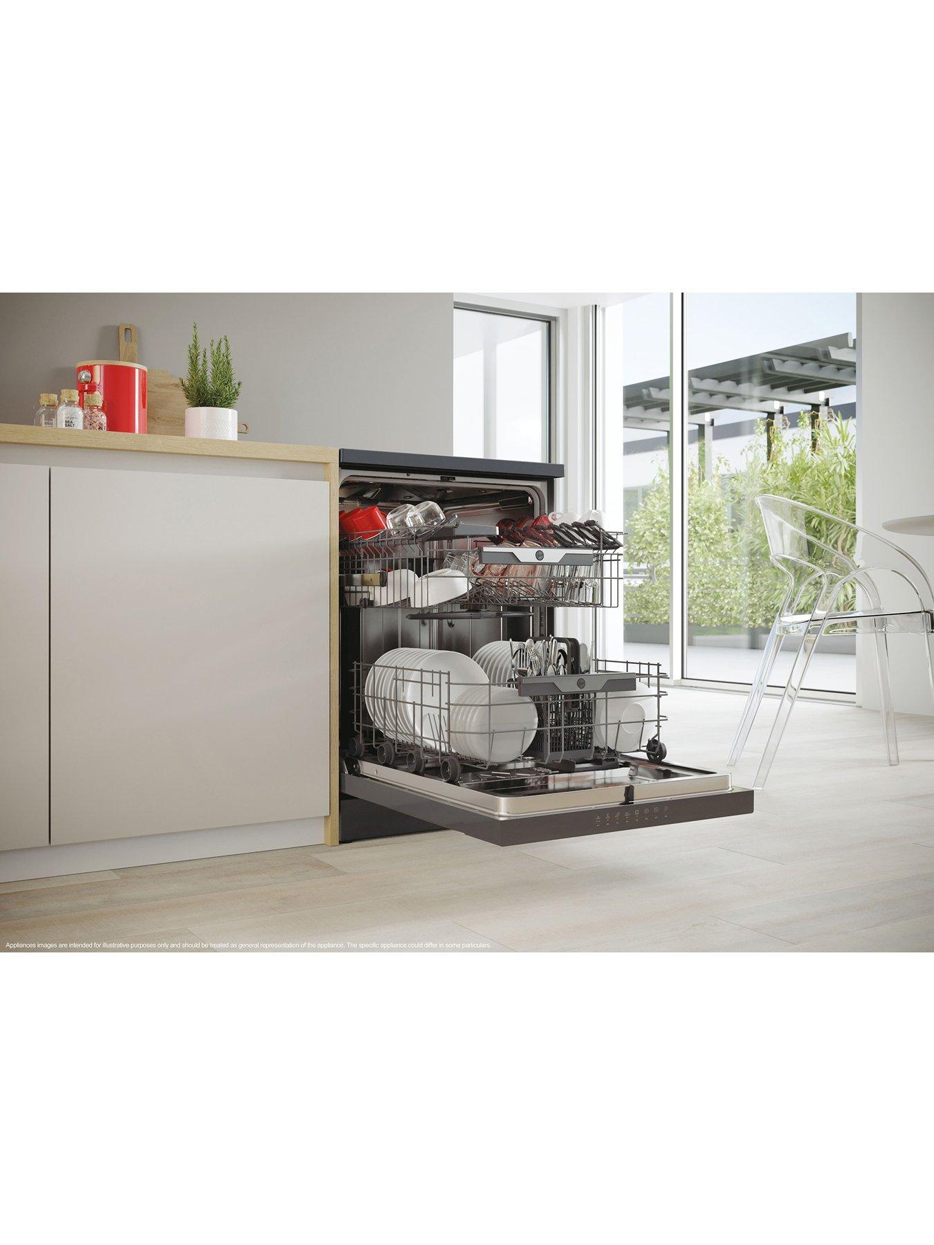 Image 6 of 7 of Hoover HF 5C7F0A-80 15 place full&nbsp;size Freestanding Dishwasher with&nbsp;WIFI -&nbsp;Anthracite