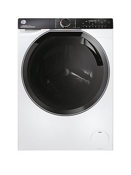 Product photograph of Hoover H-wash 700 H7w 412mbc-80 12kg Load 1400 Spin Washing Machine A-rated - White With Chrome Door from very.co.uk