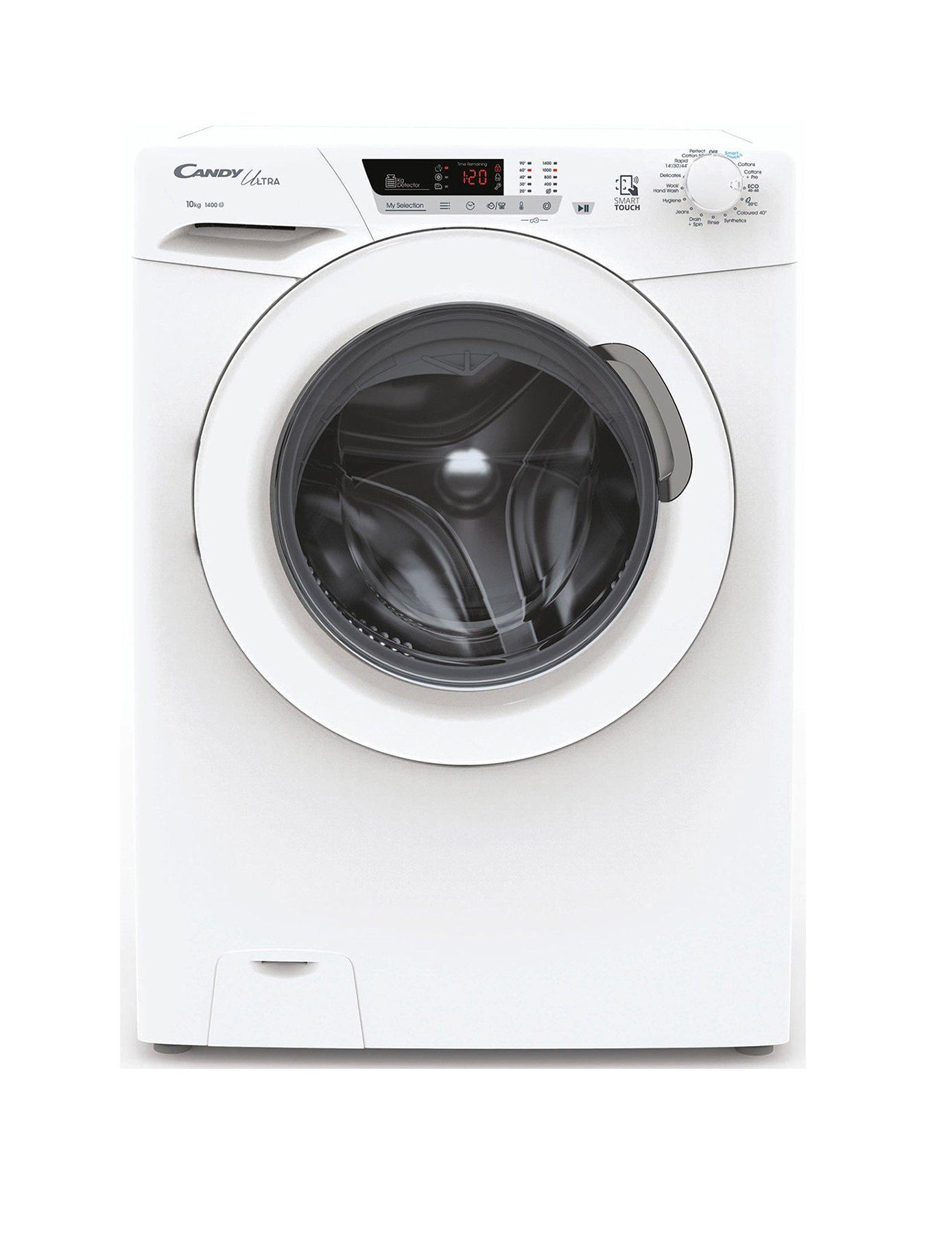 Image 1 of 6 of Candy Ultra HCU14102DWE/1-80 10kg Load,&nbsp;1400 Spin&nbsp;Freestanding Washing Machine -&nbsp;White