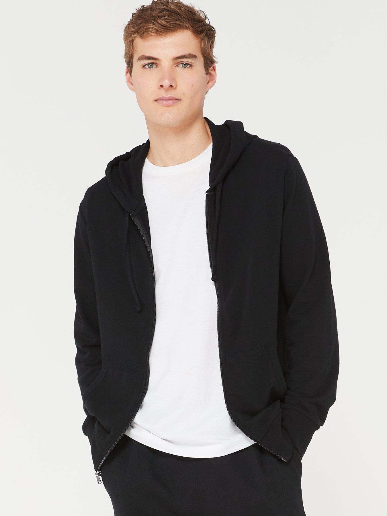 Polo ralph lauren black zip clearance hoodie