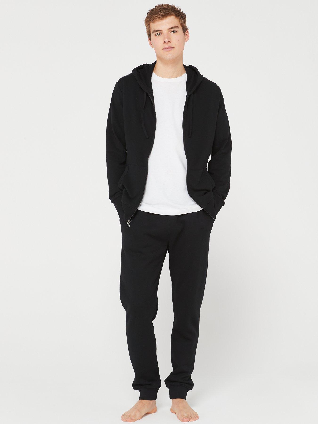 Polo Ralph Lauren Full Zip Pyjama Hoodie - Black | very.co.uk