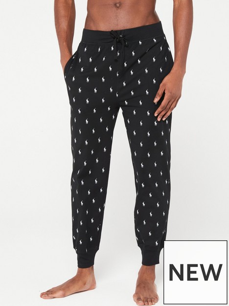 polo-ralph-lauren-all-over-print-pyjama-jogger--blackwhite