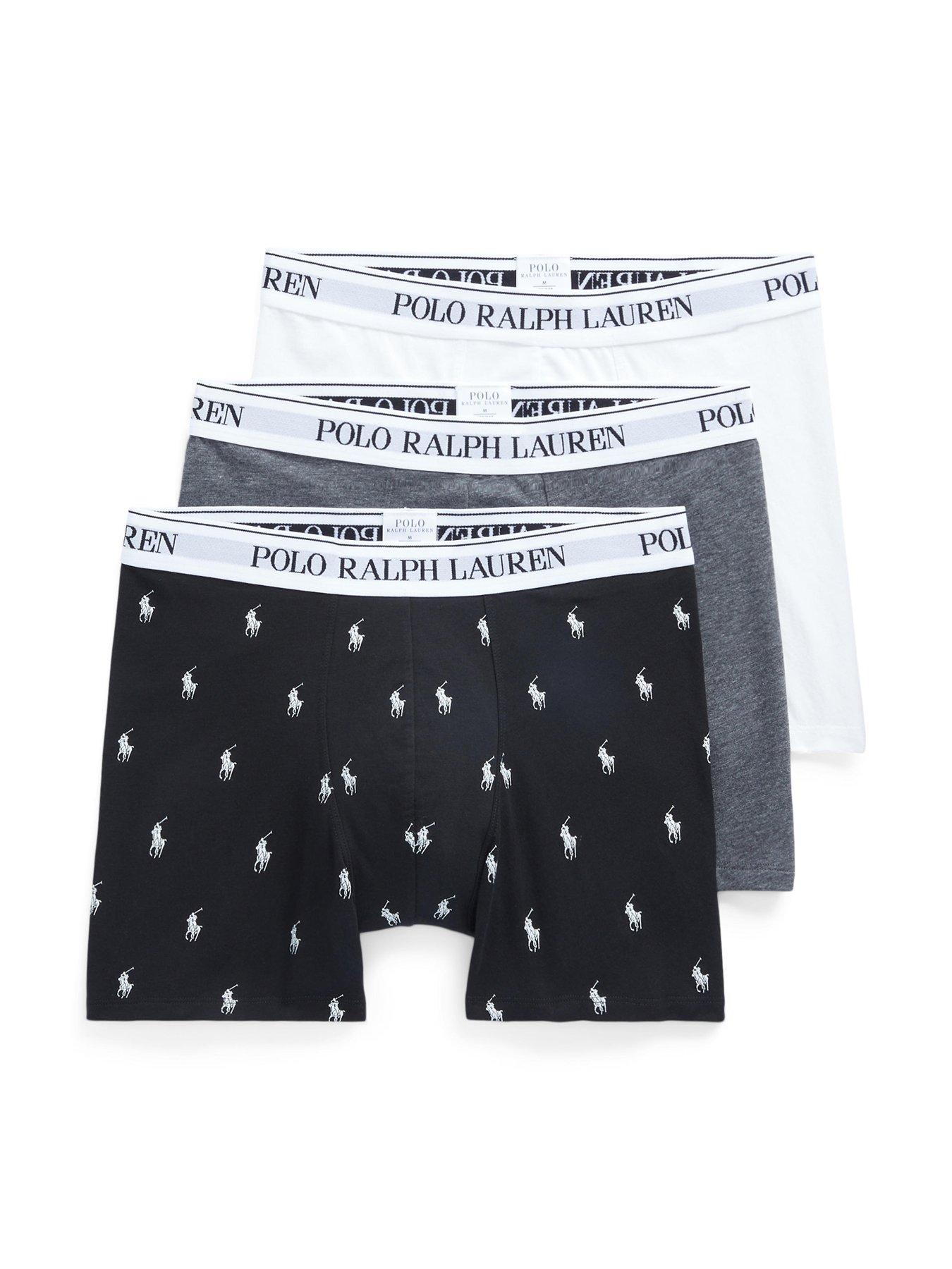 Polo Player Stretch Jersey Pouch Boxer Brief Andover/Stripe/Carmine S by Polo  Ralph Lauren