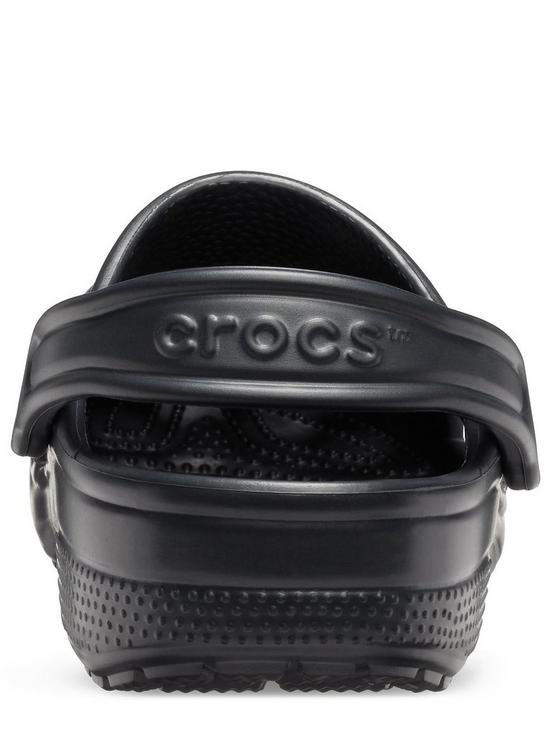 stillFront image of crocs-mens-classic-clog-sandal-black