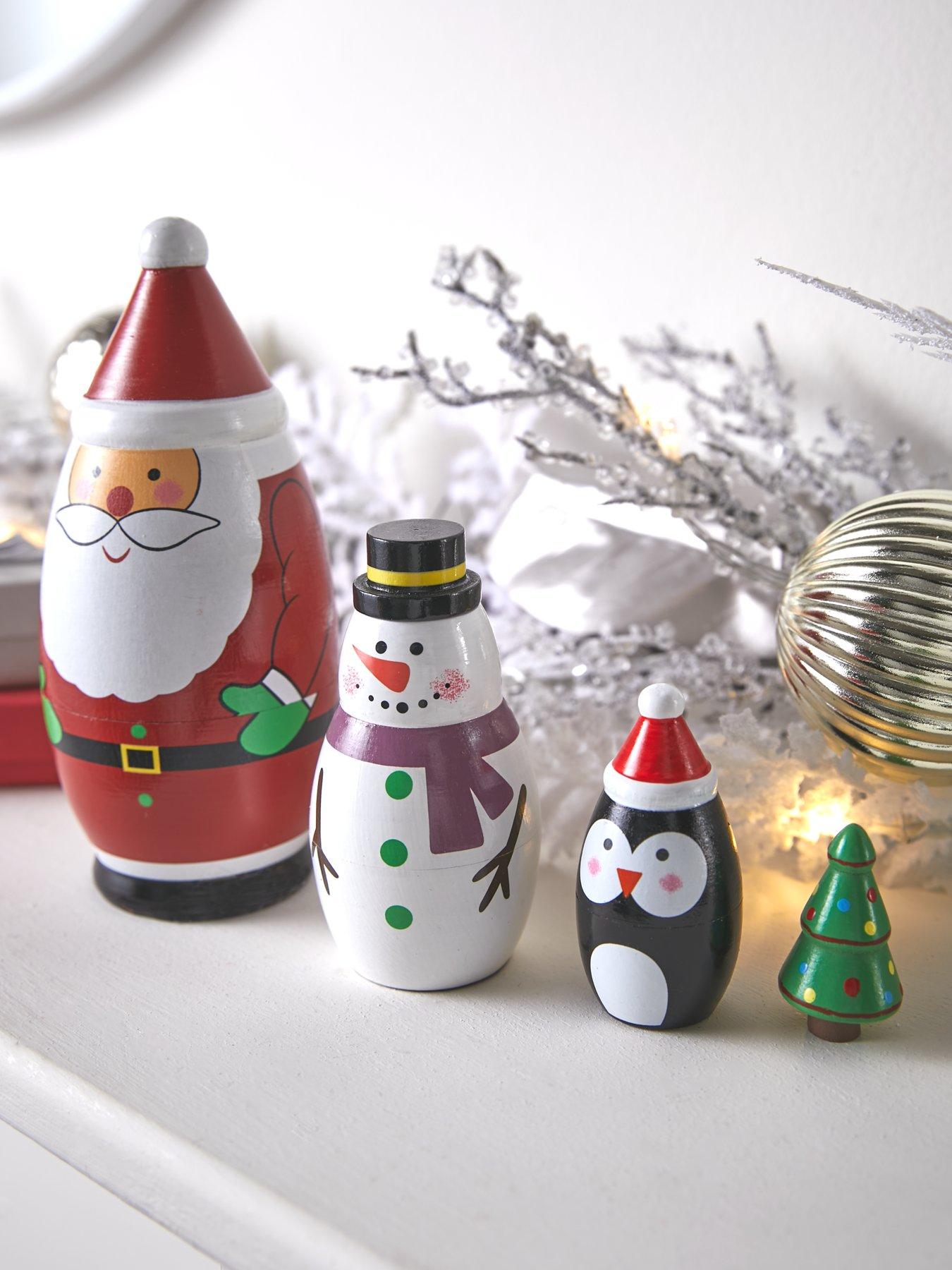 Product photograph of Three Kings Santa Friends Russian Doll from very.co.uk