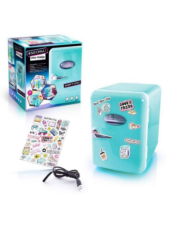 front image of so-chill-mini-fridge--nbspteal