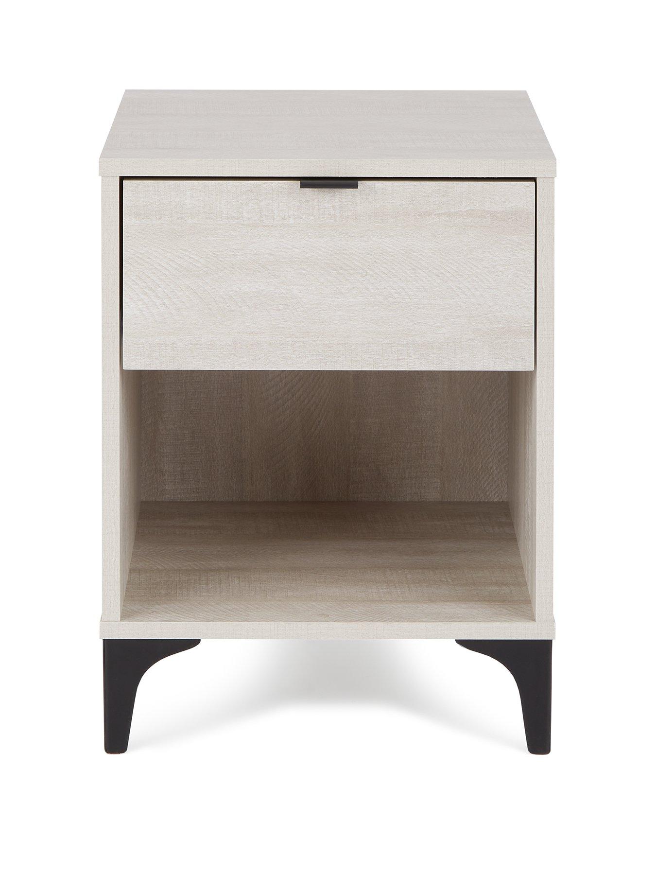 Very Home Wakefield Side Table Grey Oak very.co.uk