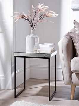 Product photograph of Very Home Anya Mirrored Side Table from very.co.uk