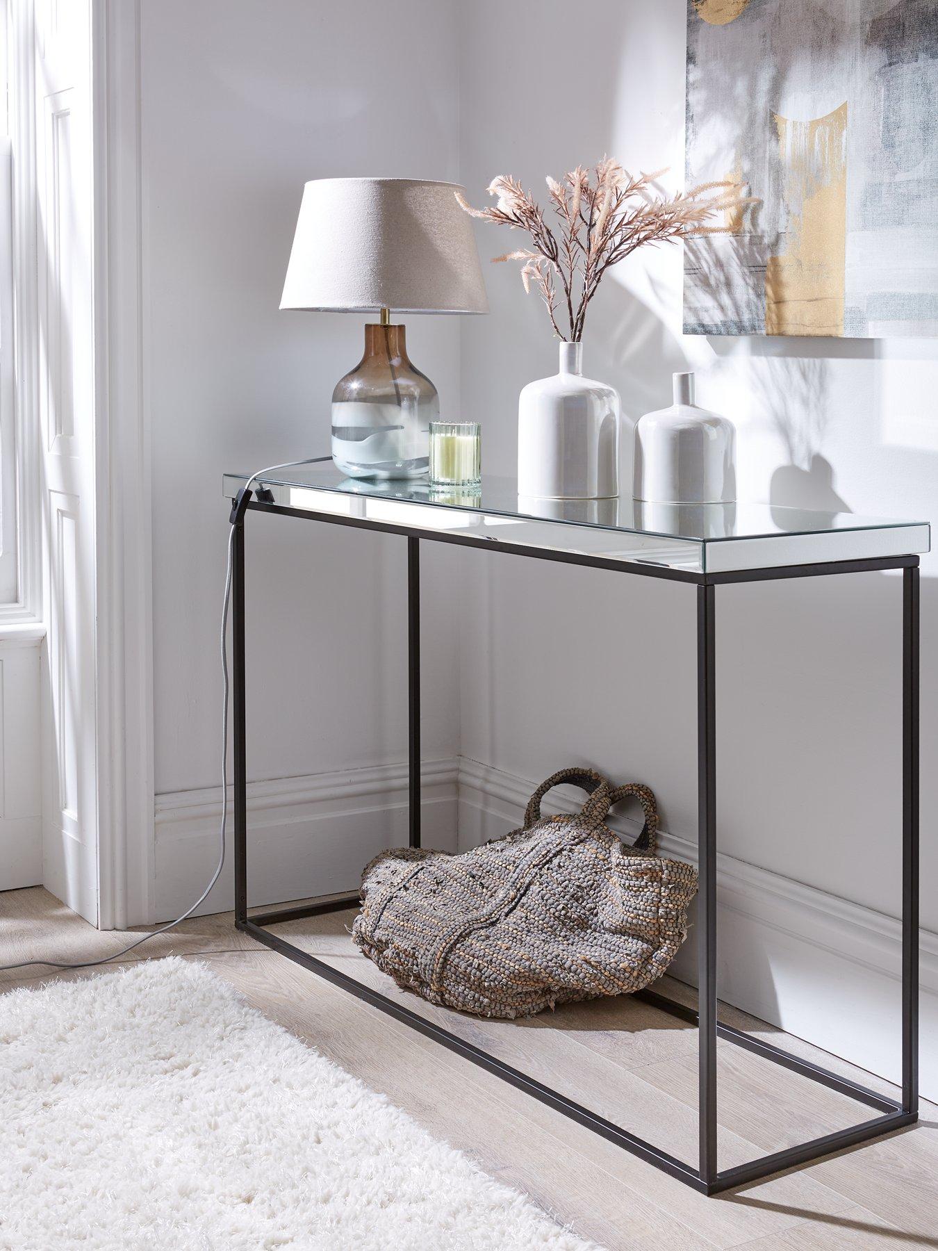 Next mirrored store console table