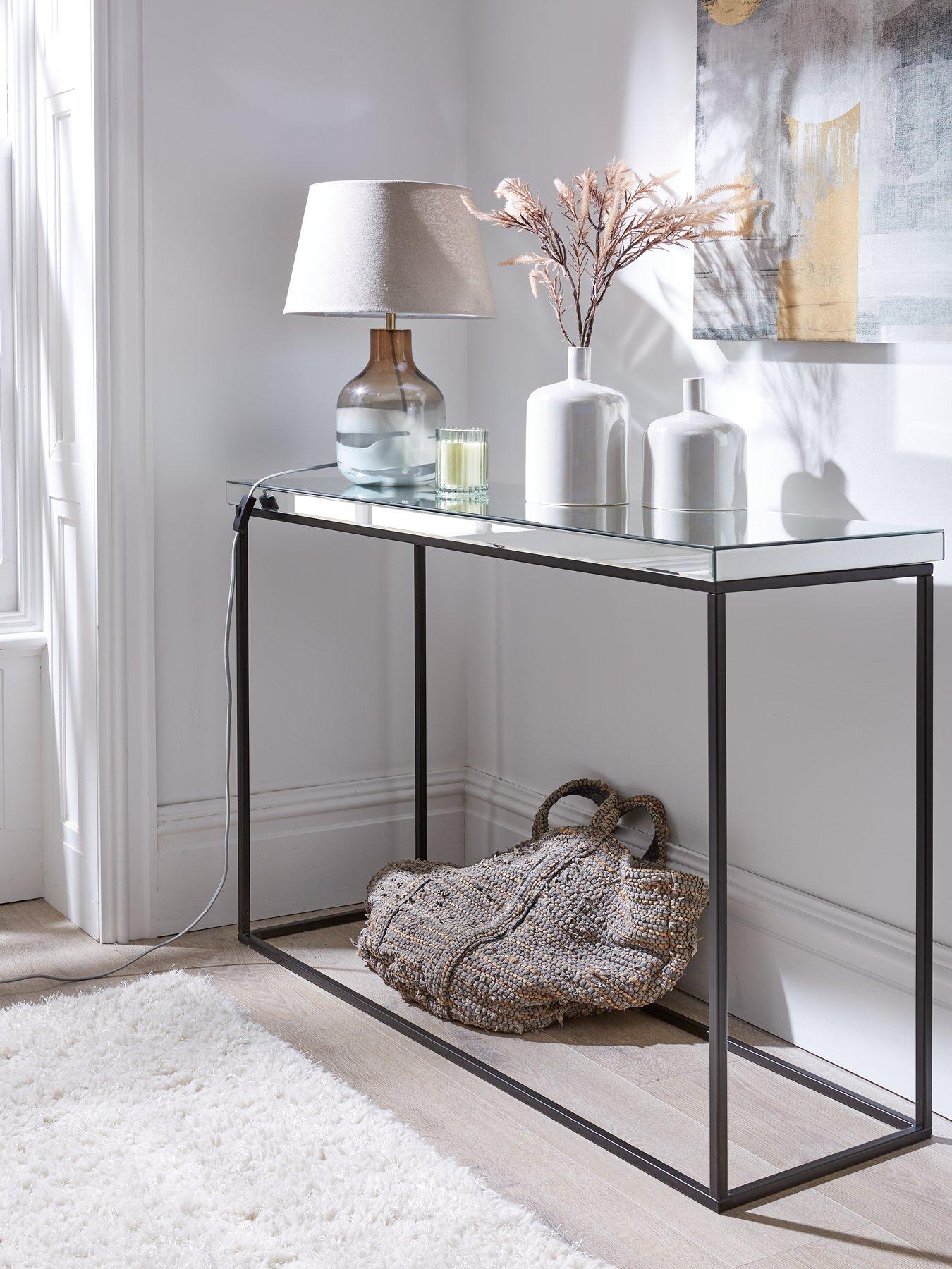 undefined Anya Mirrored Console Table
