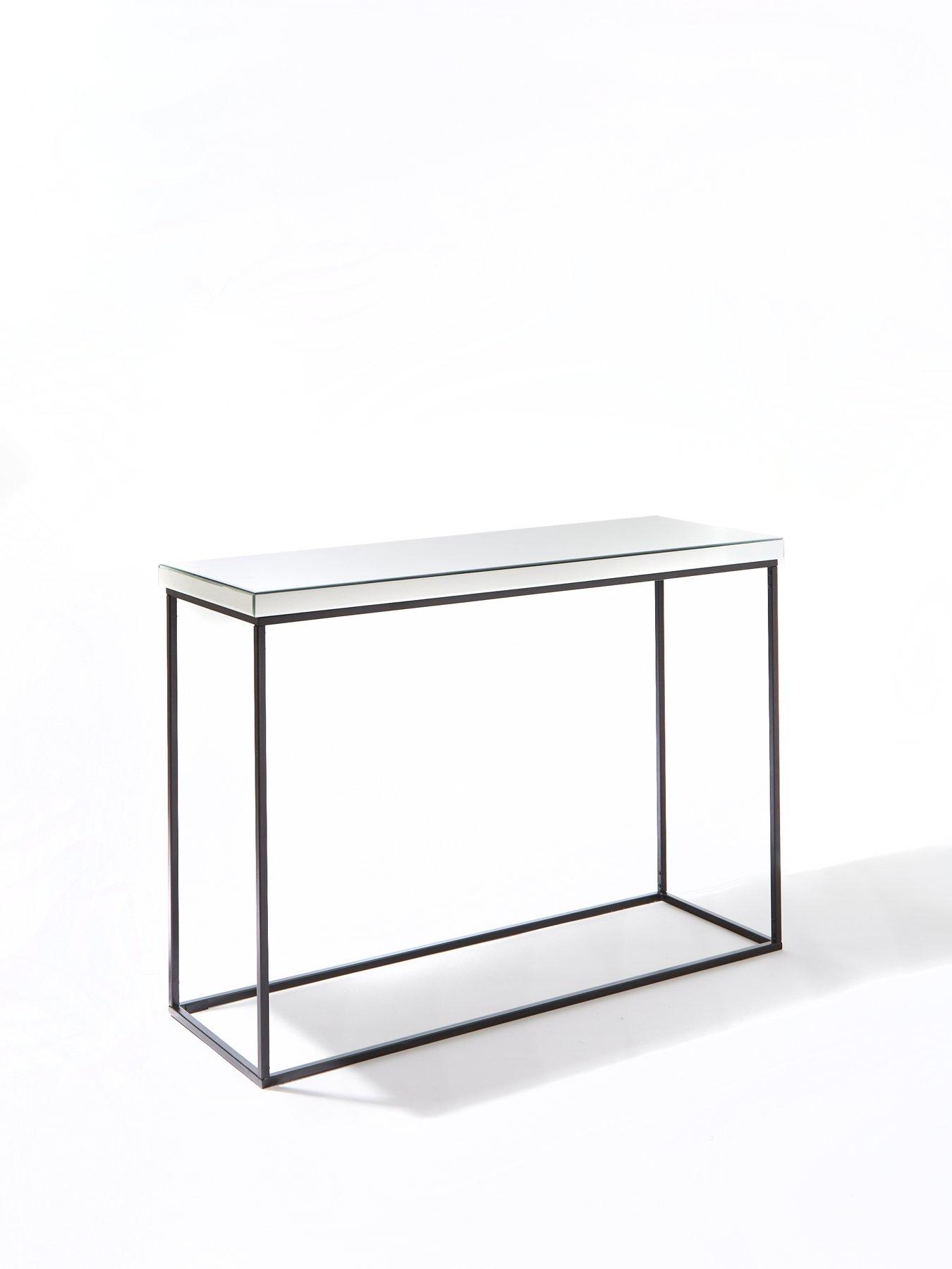Anya Mirrored Console Table