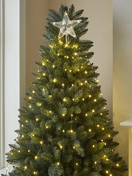 Product photograph of Very Home 210 Warm White Led Easy Christmas Tree Lights With Star Tree Topper from very.co.uk