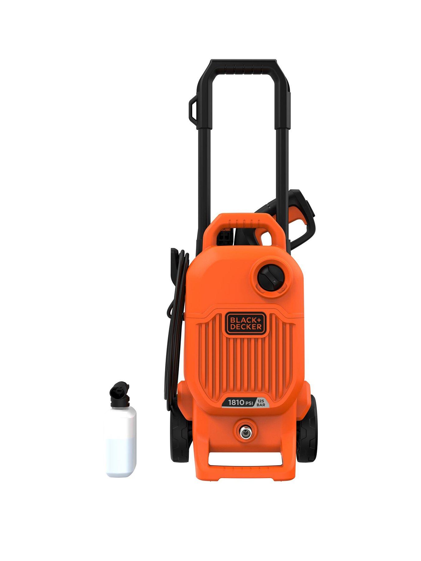 Product photograph of Black Decker 1700w 125 Bar 1810 Psi Pressure Washer from very.co.uk