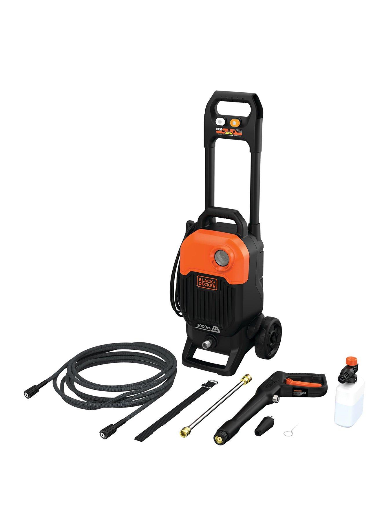 Product photograph of Black Decker Black Decker 2000w 150 Bar 2175 Psi Pressure Washer from very.co.uk