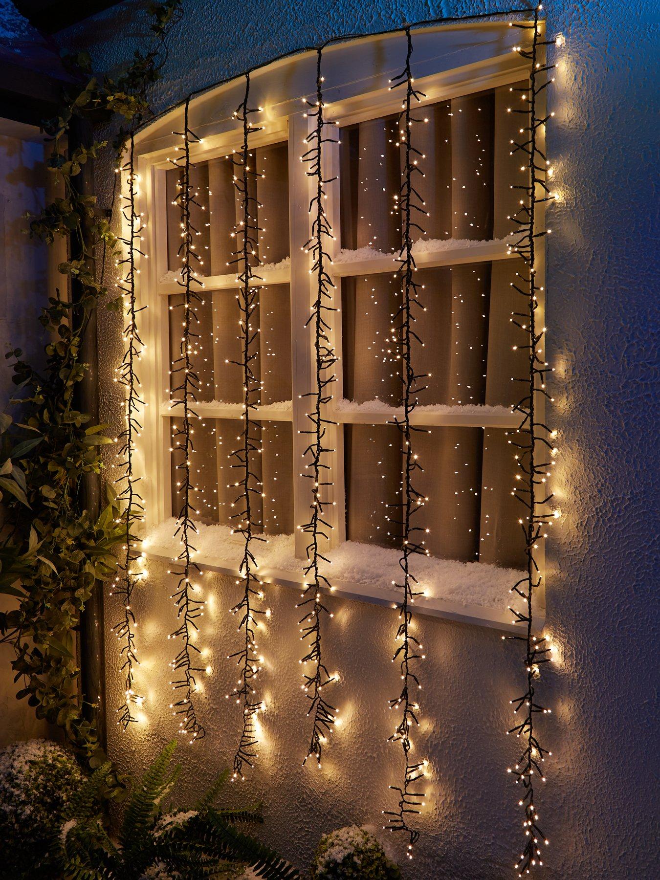 Outdoor shop curtain lights