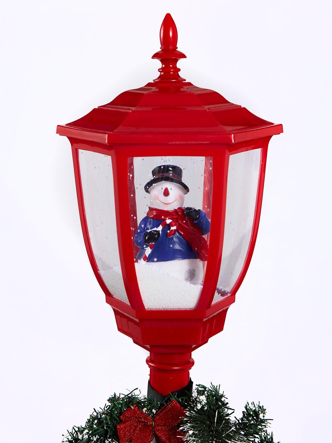 Image 4 of 6 of The Very Collection 5ft LED Snowing Street Lamp Outdoor Christmas Decoration