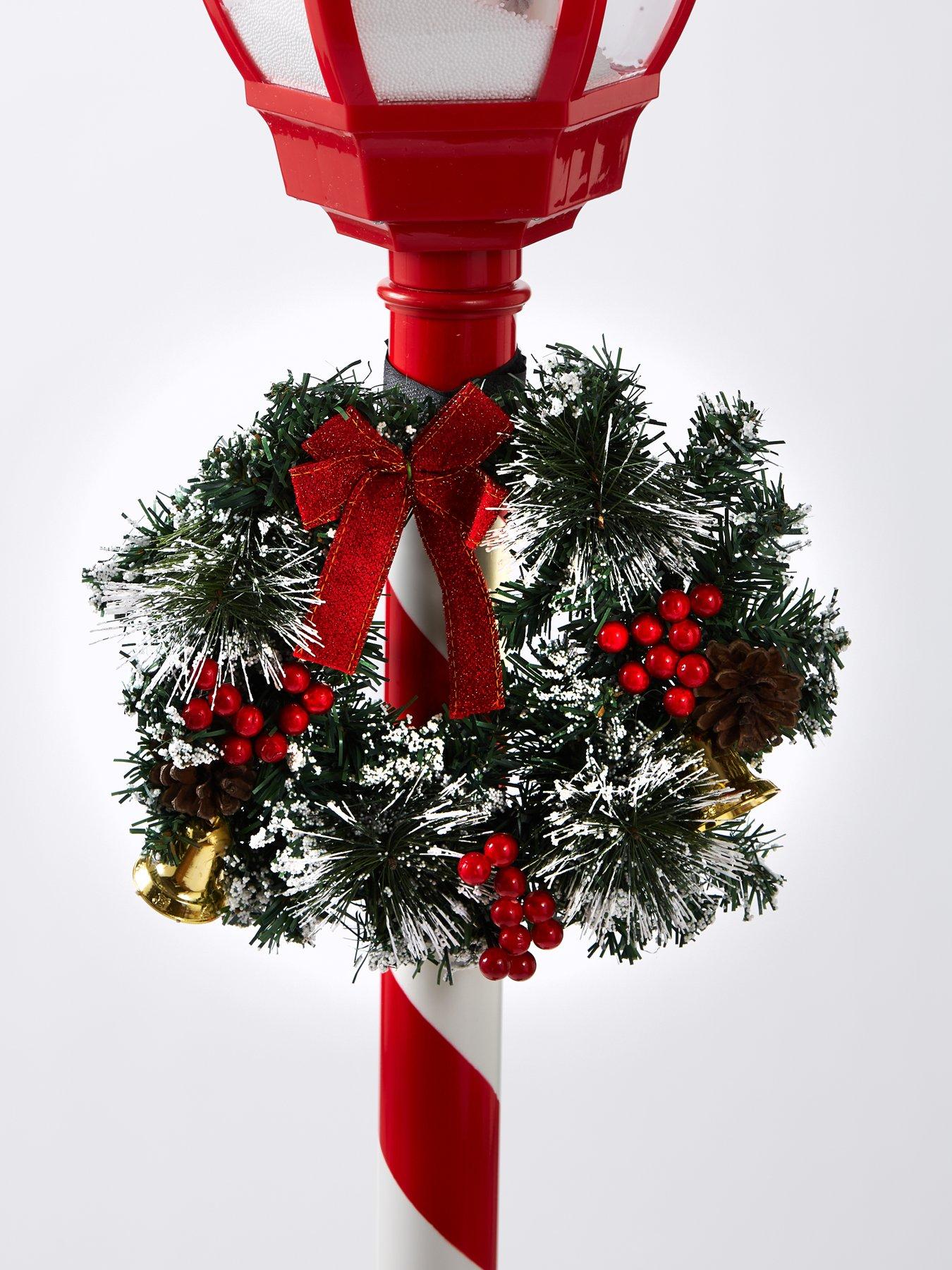 Image 5 of 6 of The Very Collection 5ft LED Snowing Street Lamp Outdoor Christmas Decoration