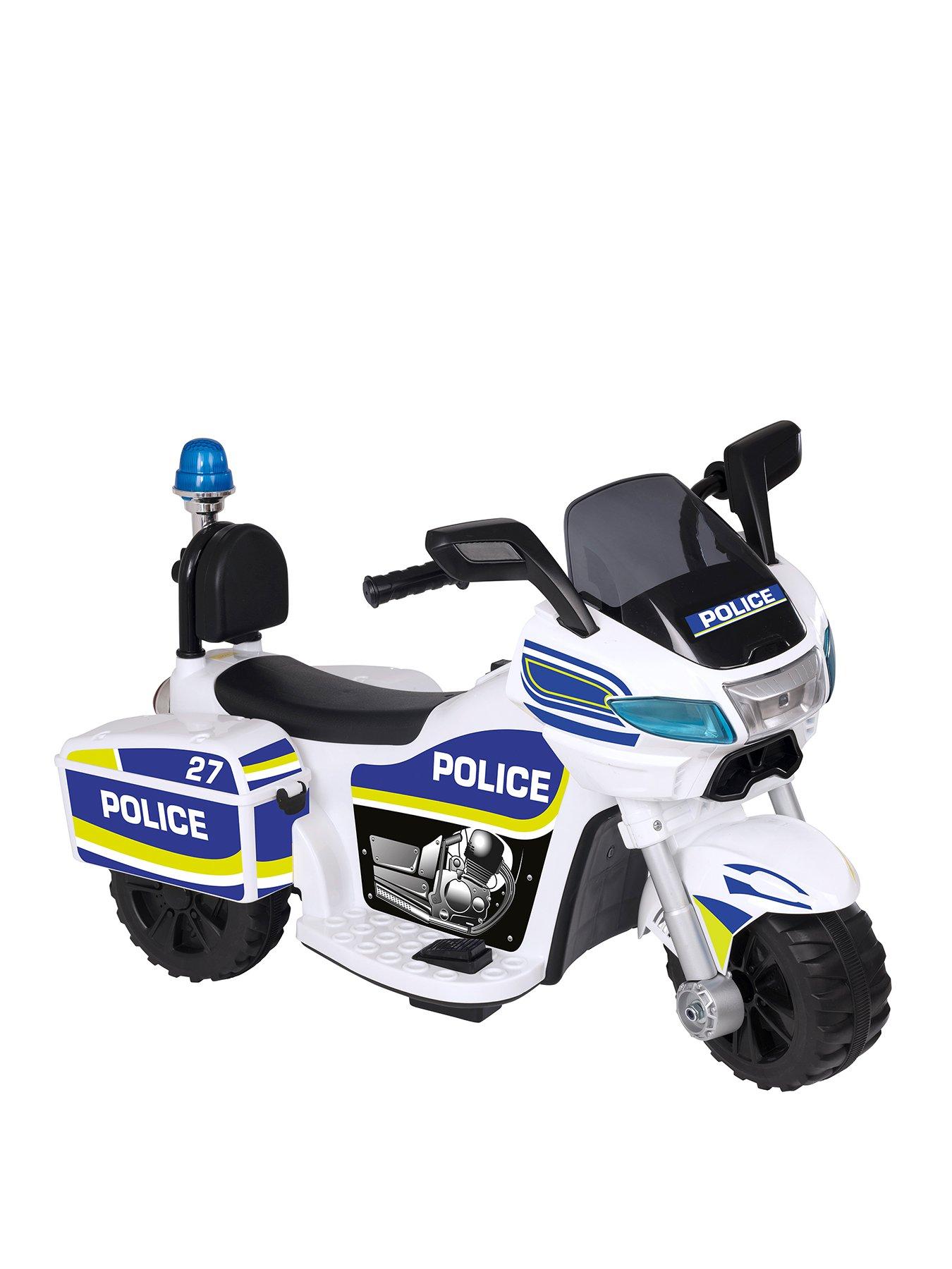 6v ride on police cheap bike