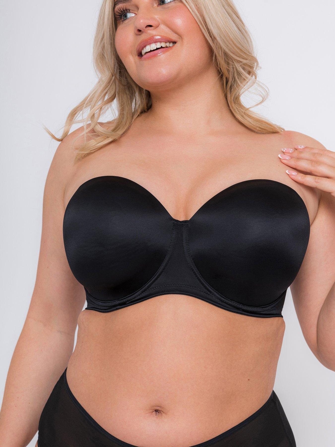 Image 3 of 6 of Curvy Kate Smoothie Strapless Moulded Bra - Black