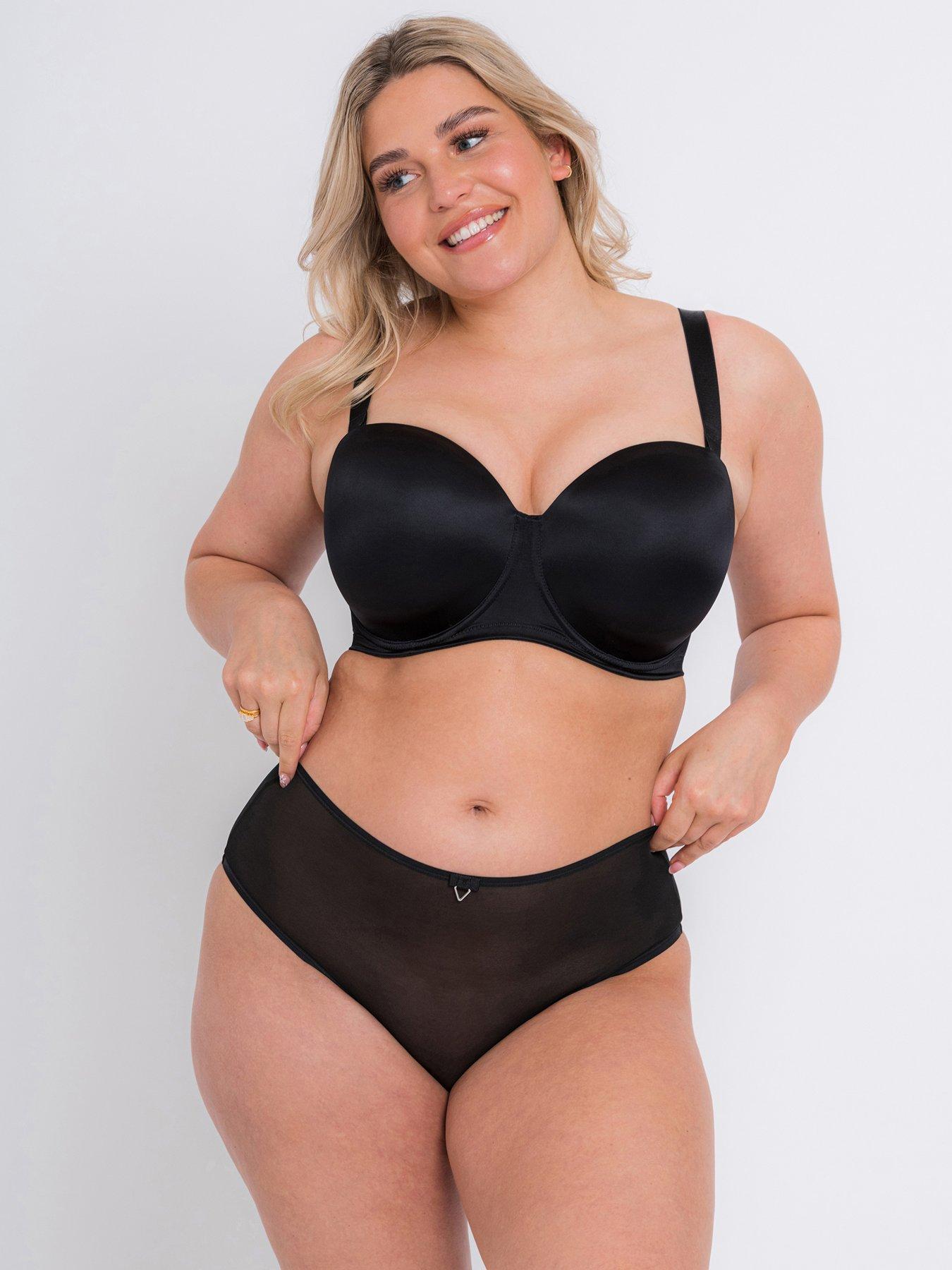 Image 4 of 6 of Curvy Kate Smoothie Strapless Moulded Bra - Black