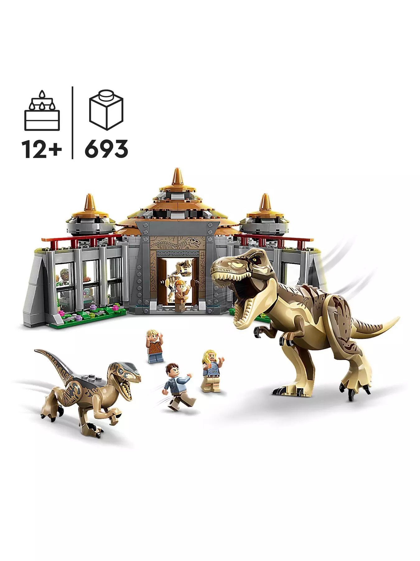 LEGO Jurassic World Visitor Center: T. Rex & Raptor Attack 76961 by LEGO  Systems Inc.