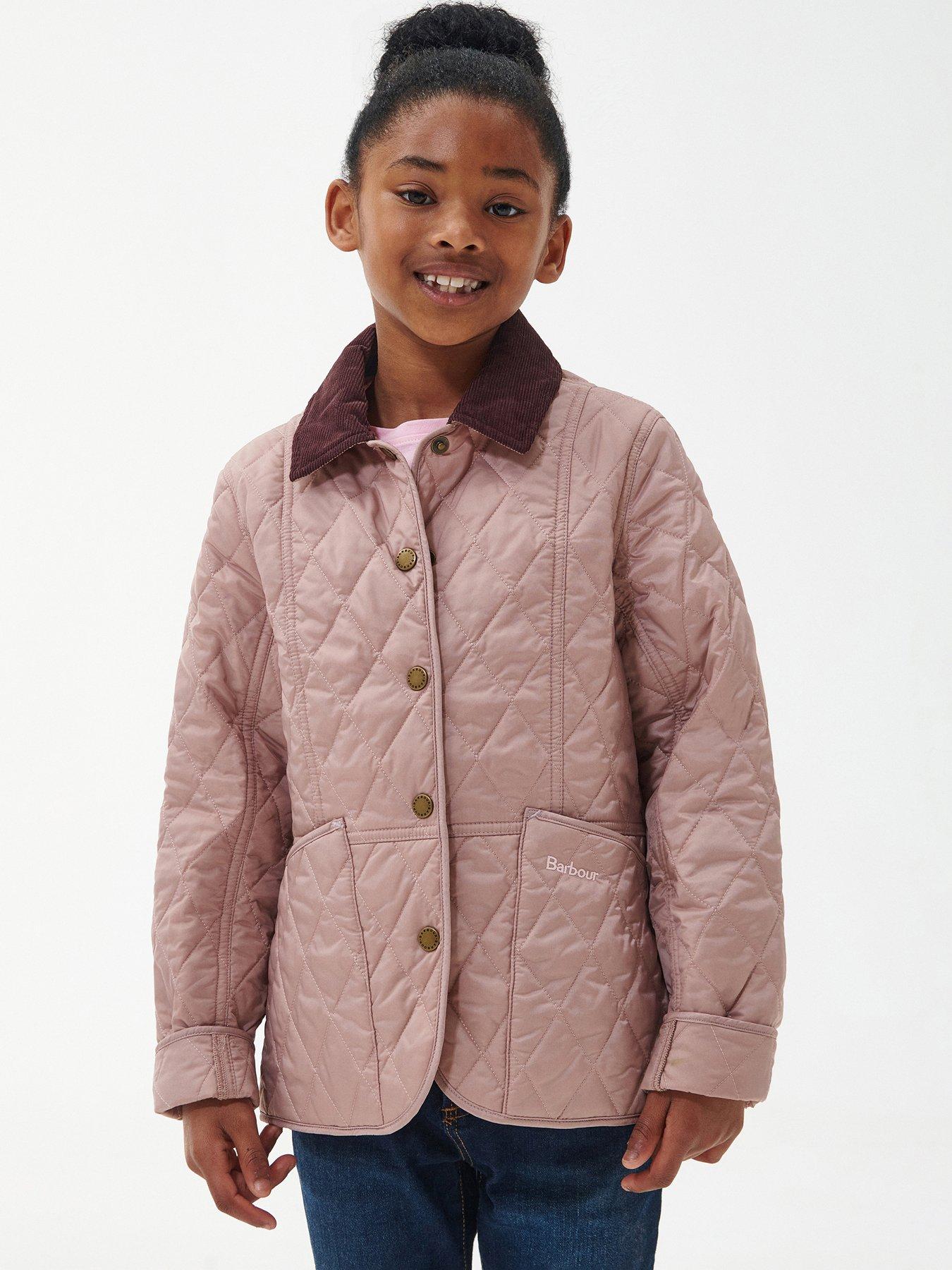 Ladies pink deals quilted barbour jacket