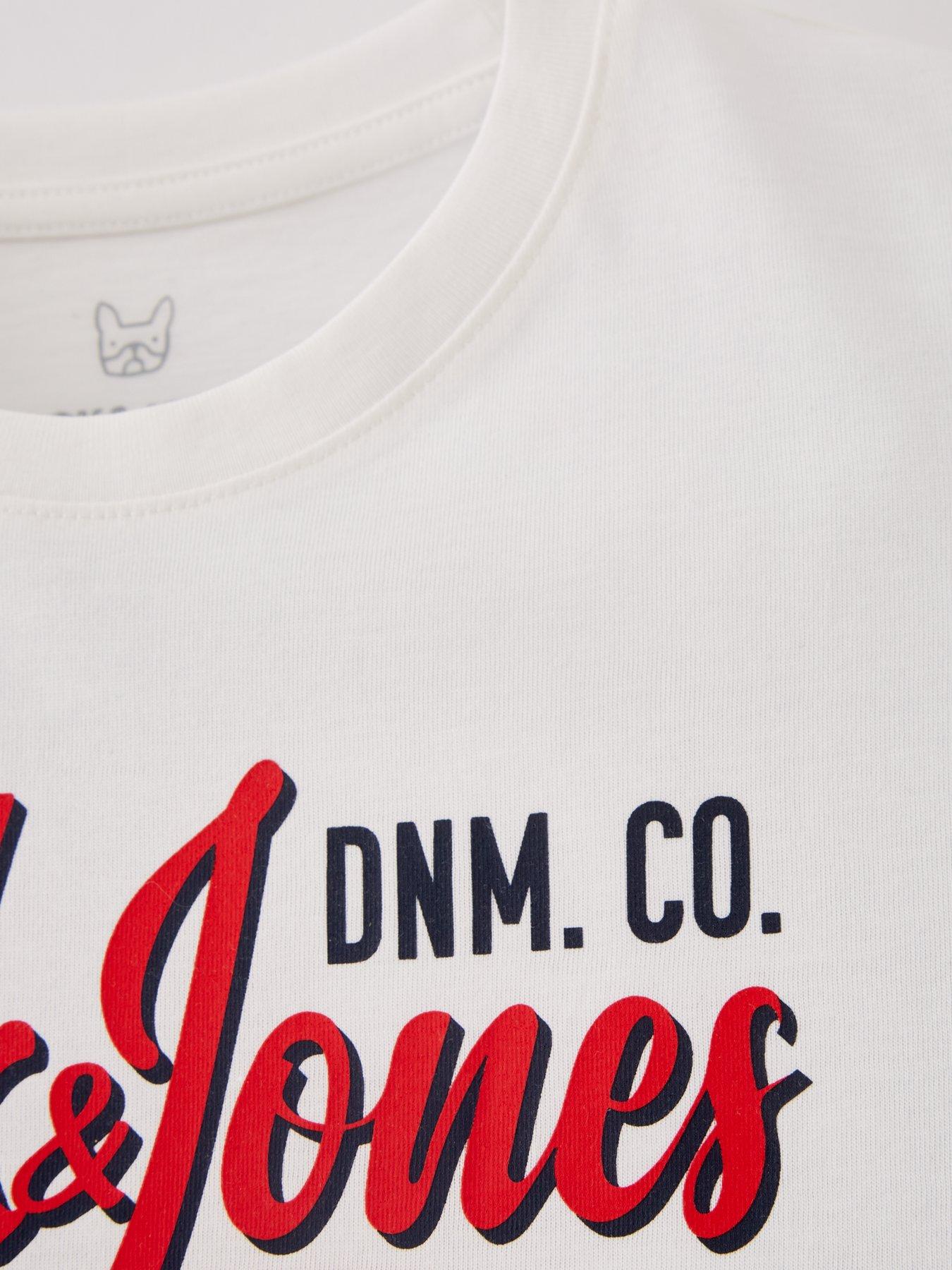 JACK&JONES JUNIOR Jungen T-Shirt Mit Gradient Logo – Kurzarm Shirt Für Kinder (dänische Marke)