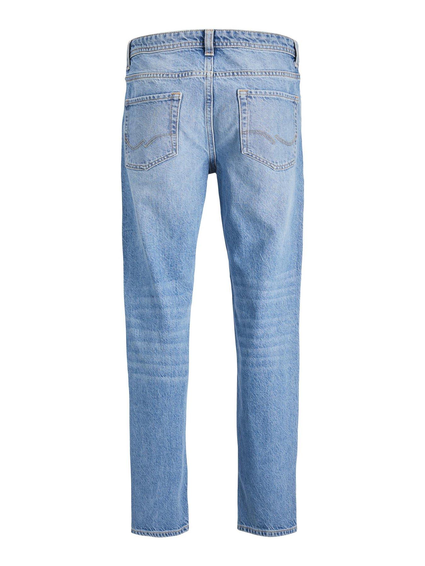 Image 3 of 4 of Jack & Jones Junior Boys Chris Original 920 Loose Jeans - Blue Denim