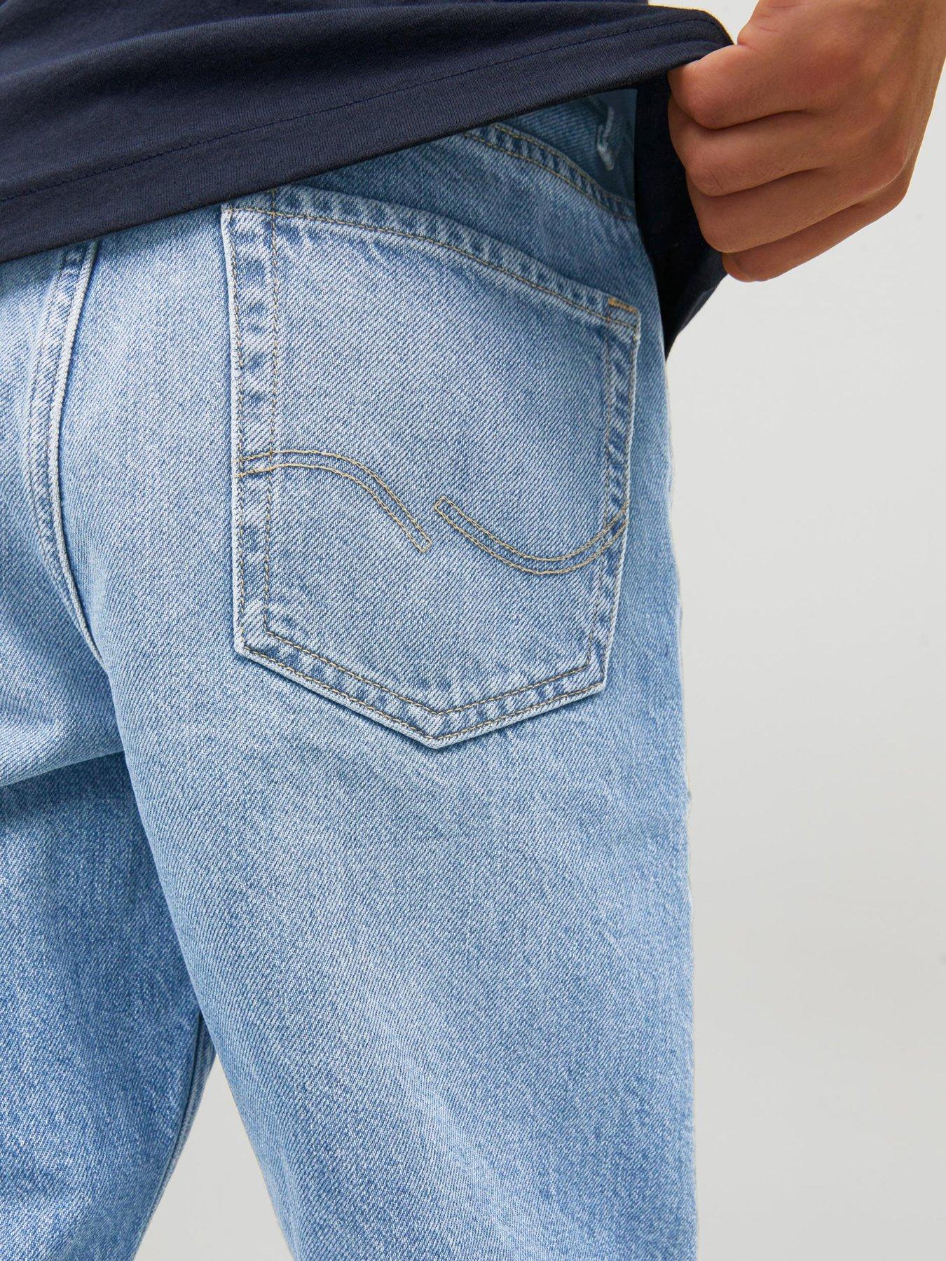Image 4 of 4 of Jack & Jones Junior Boys Chris Original 920 Loose Jeans - Blue Denim