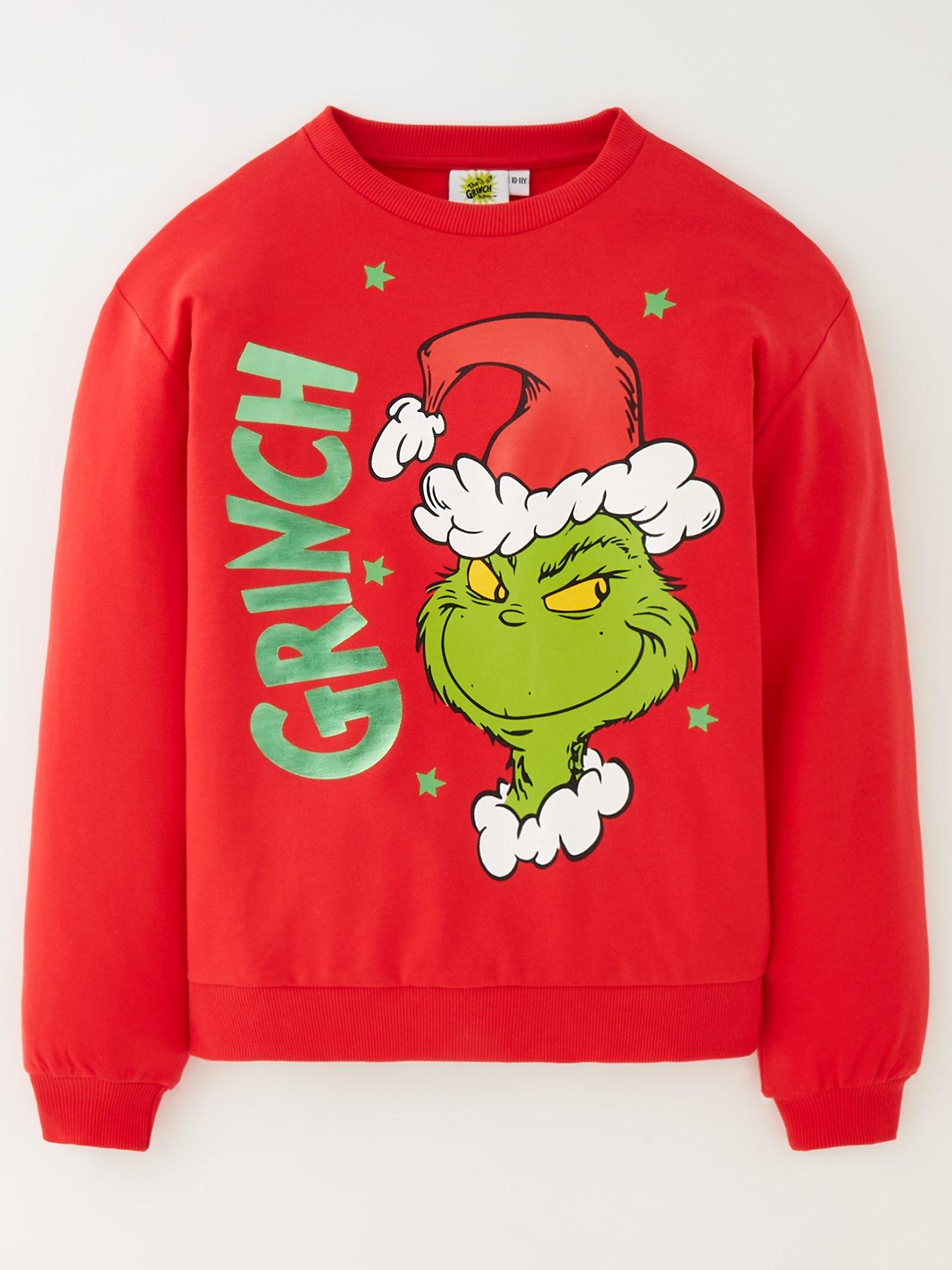 Kids grinch 2024 christmas jumper