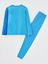  image of playstation-spliced-long-sleeve-pyjamas-blue