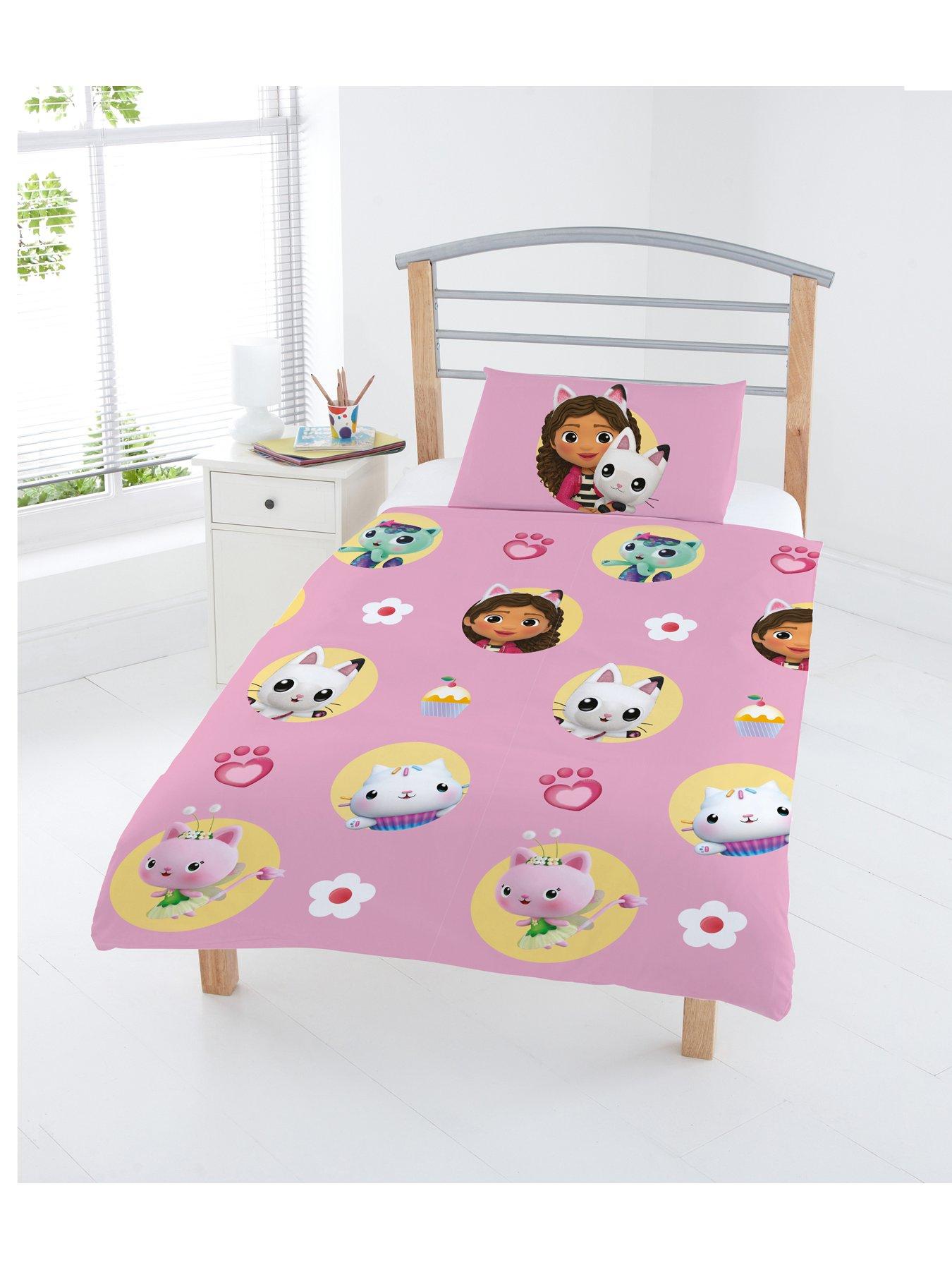 Image 1 of 6 of Gabby's Dollhouse Gabby and Friends Duvet Cover Set - Pink