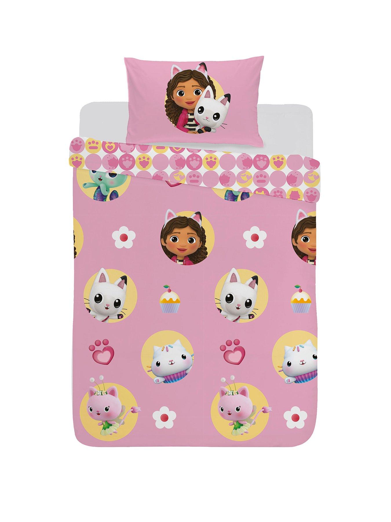 Image 2 of 6 of Gabby's Dollhouse Gabby and Friends Duvet Cover Set - Pink